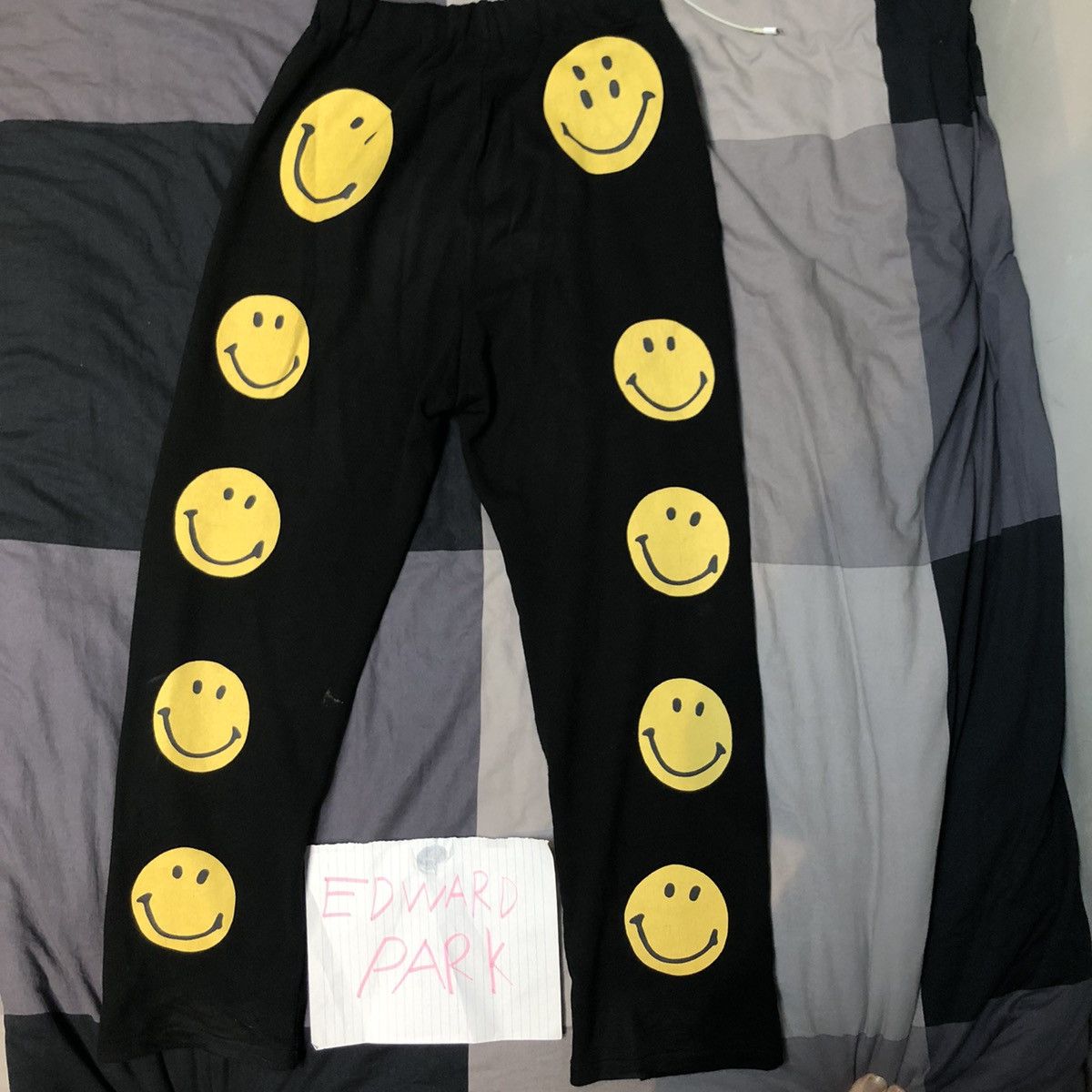 image of Kapital Smiley Sweatpants in Black, Men's (Size 30)