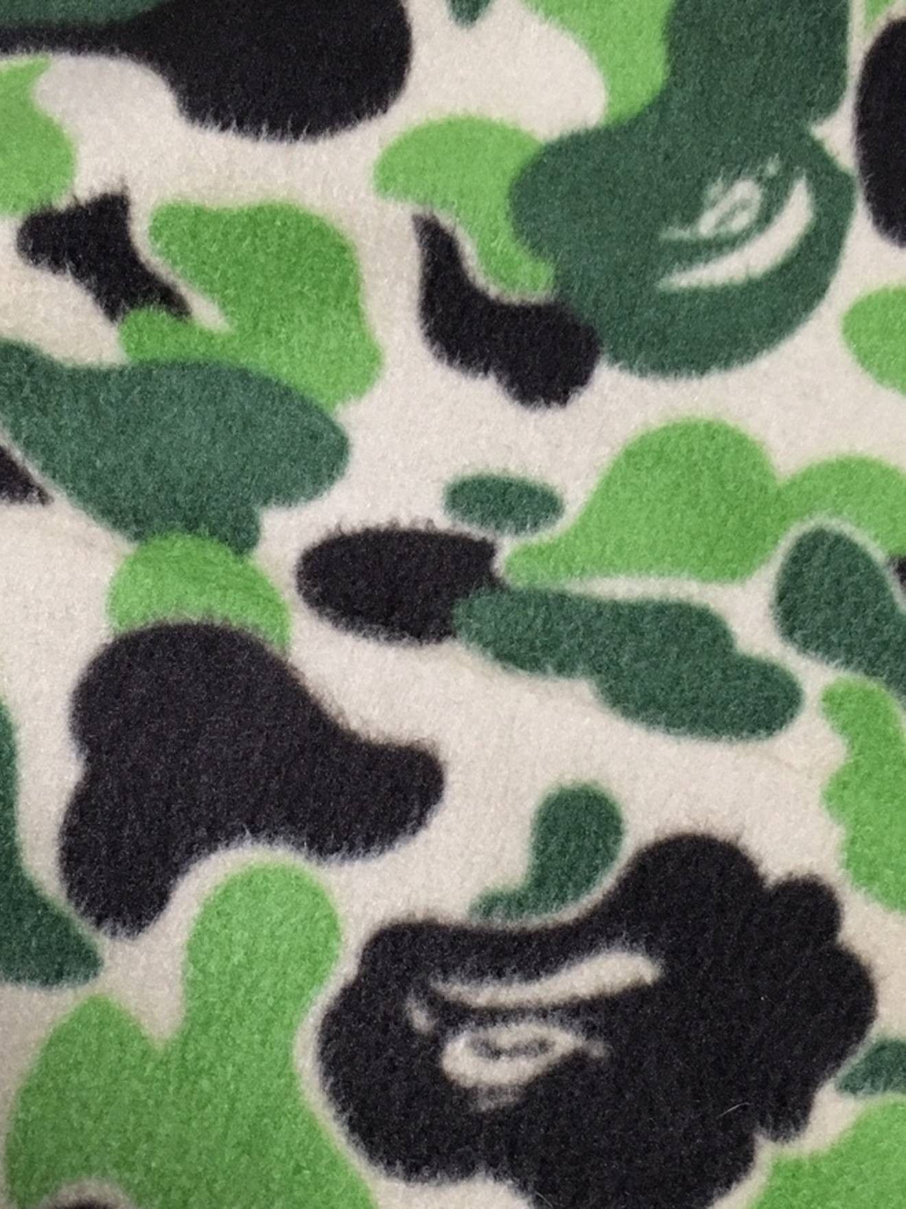 Bape DS! BAPE Mini Blanket Green Camo Fleece A Bathing Ape kaws Size ONE SIZE - 3 Thumbnail