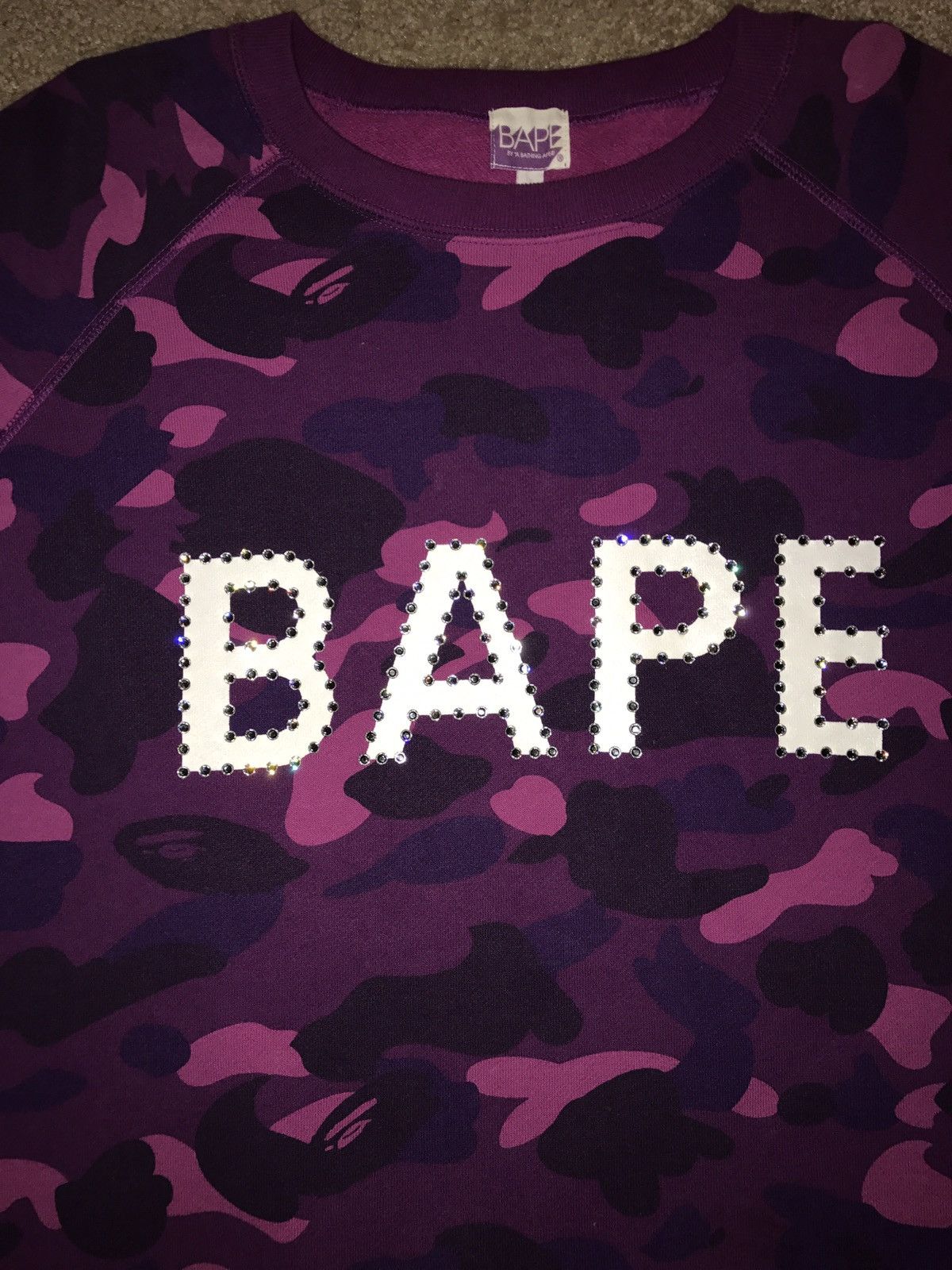 Bape Purple Camo Swarovski Crystal **2005** | Grailed
