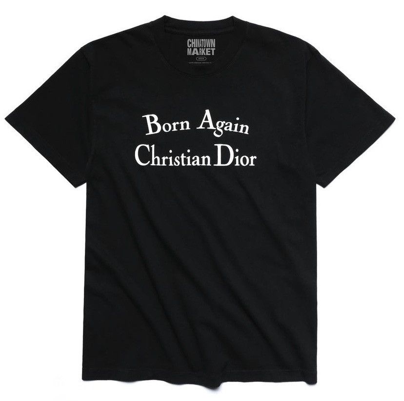 Market Chinatown Market Born Again Christian Dior T-Shirt in Black ...