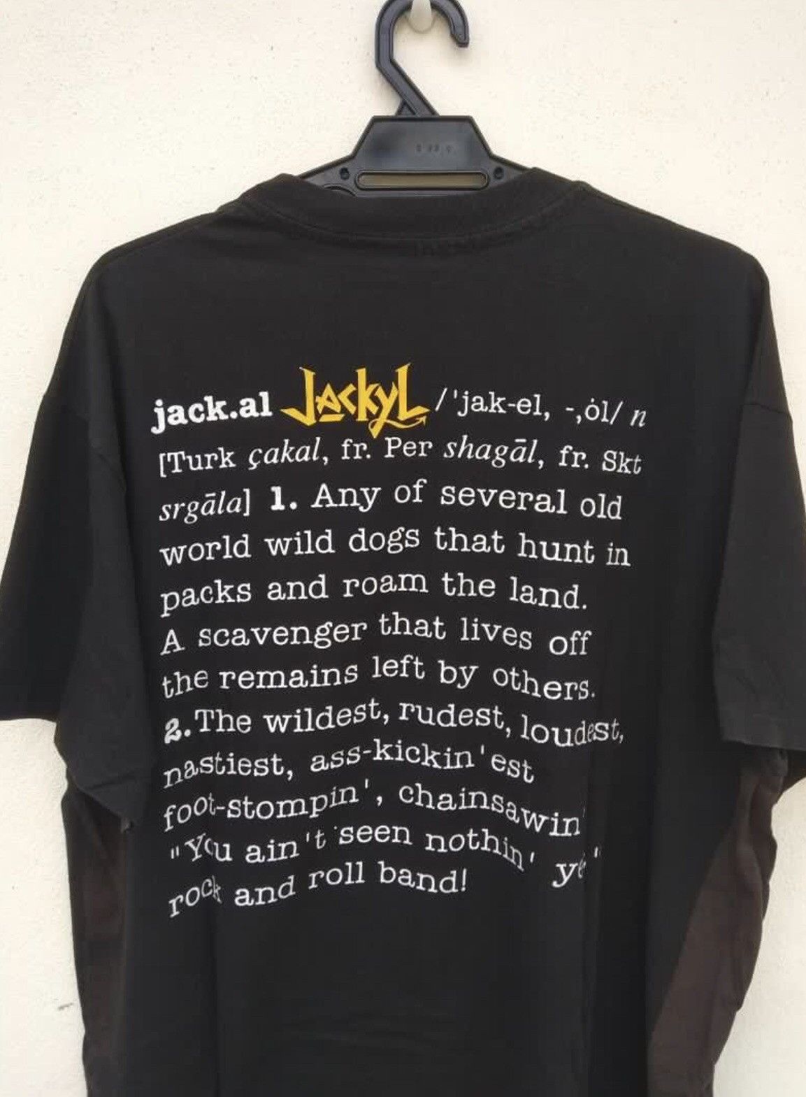 Band Tees Rare VINTAGE 90s JACKYL UNIQUE music heavy metal hard rock Size US XL / EU 56 / 4 - 4 Thumbnail