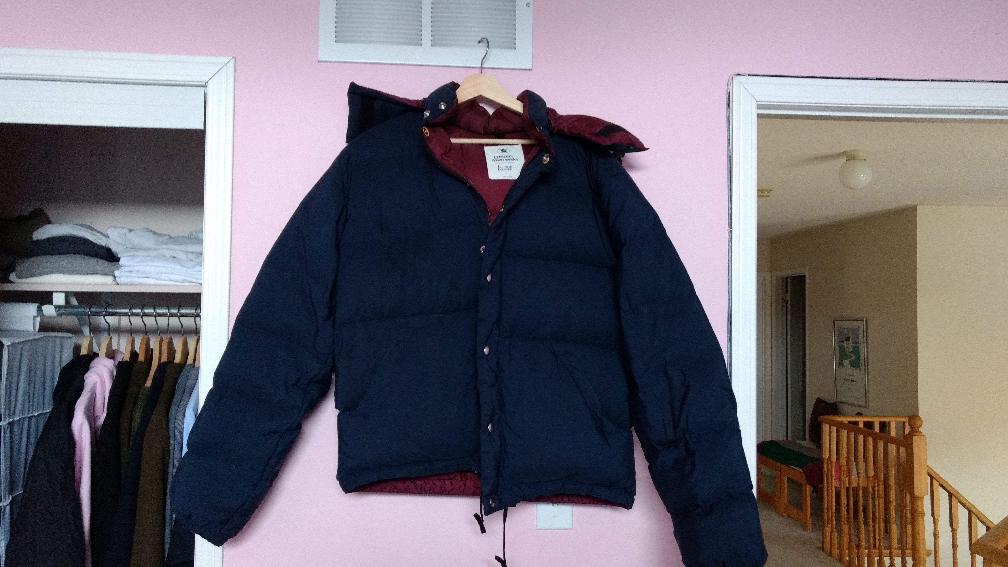 Crescent Down Works × illustrated example Hooded Down Jacket Size US L / EU 52-54 / 3 - 10 Thumbnail