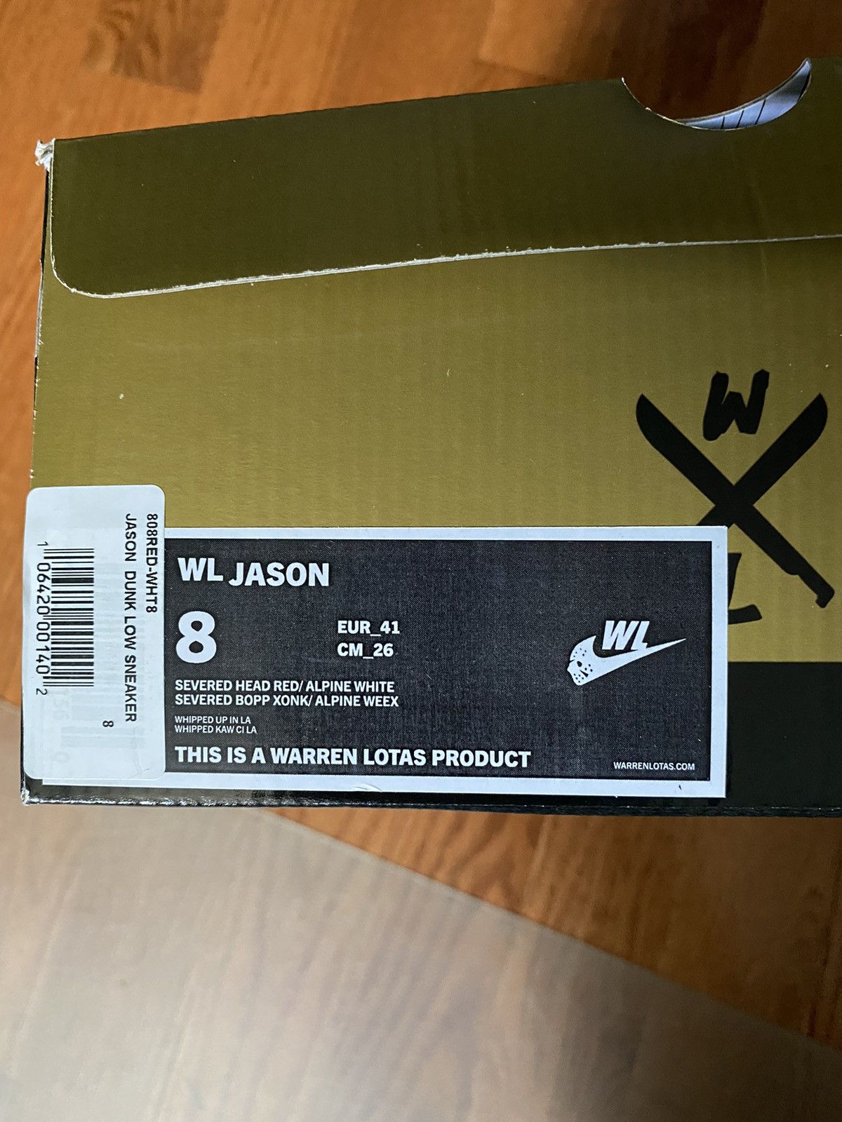 Warren Lotas Warren Lotas SB DUNK LOW Jason Slasher Size US 8 / EU 41 - 2 Thumbnail