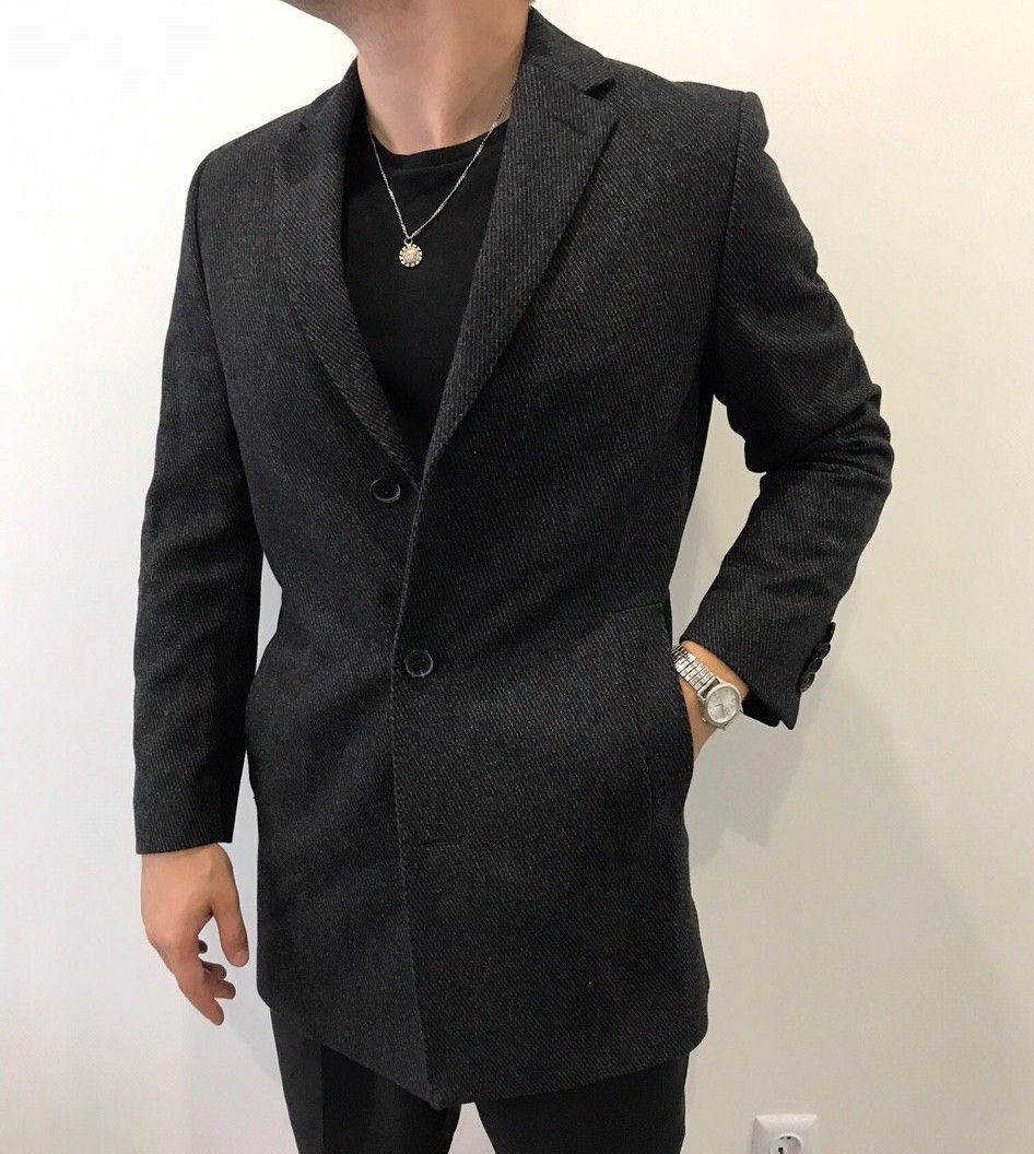 Hugo Boss Hugo boss mans wool grey coat Size US S / EU 44-46 / 1 - 1 Thumbnail