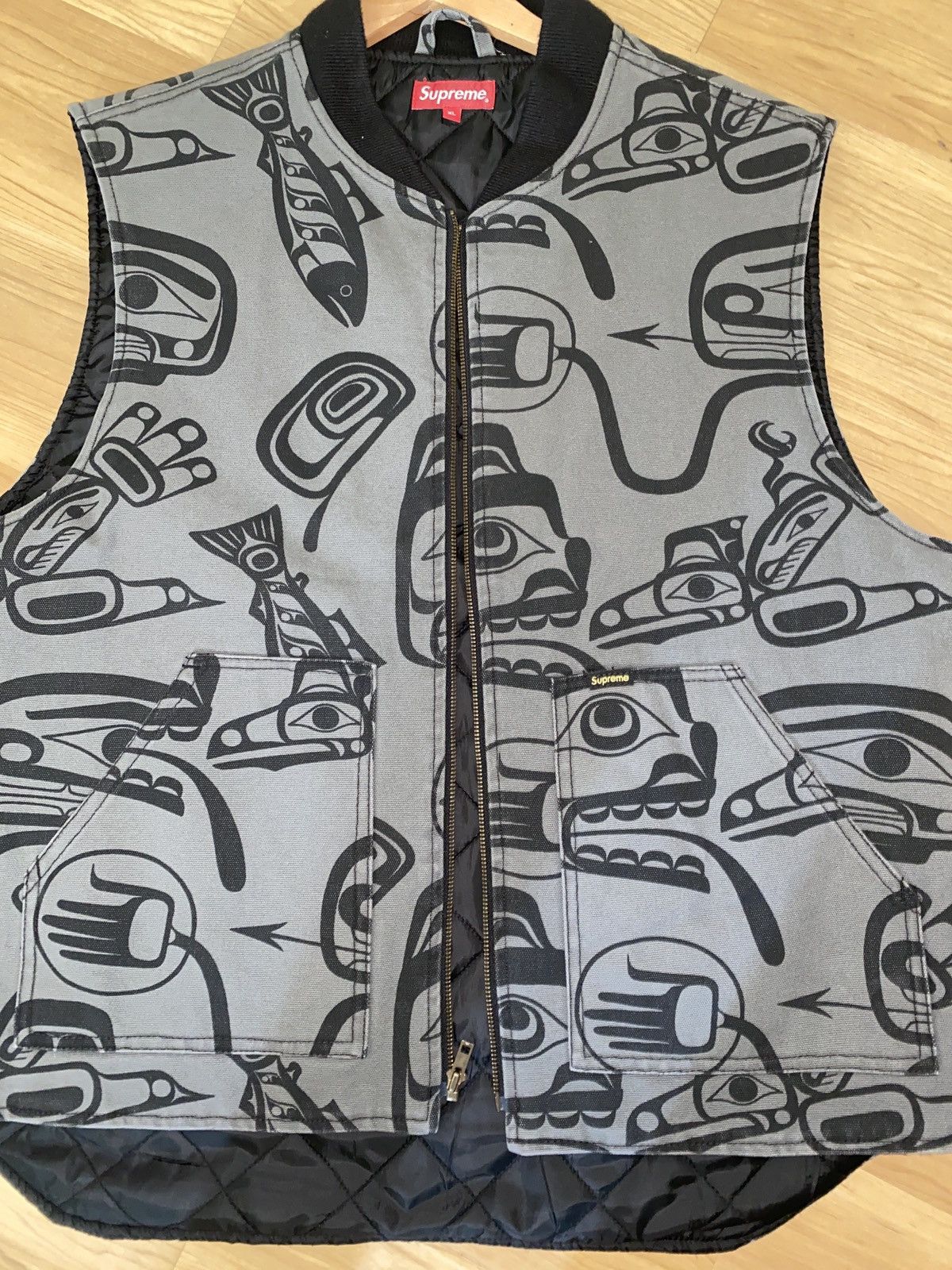 Supreme Grey Haida Work Vest XL | Grailed