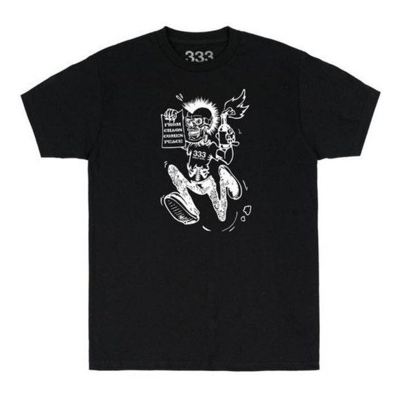 Half Evil Half Evil Co. 333 Chaos Punk Boy Tee Black LARGE | Grailed