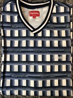 Supreme Grid Soccer Jersey | Grailed