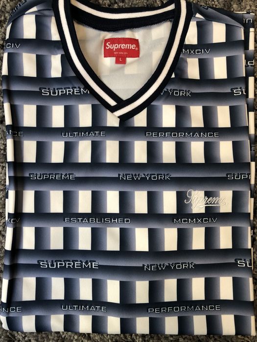 Supreme grid soccer hot sale jersey