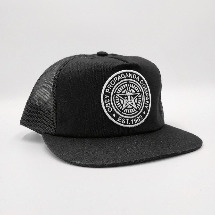 Obey OBEY Propaganda Snapback Trucker Mesh Hat Patch | Grailed