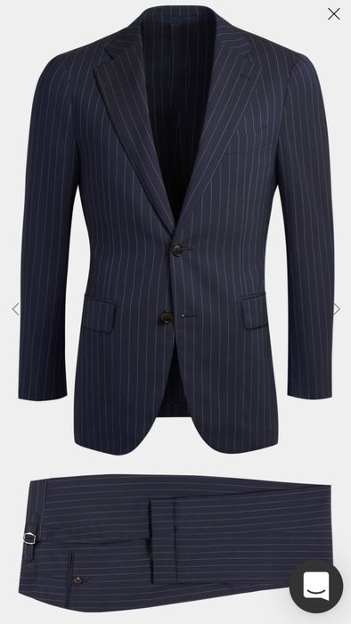 Suitsupply Suitsupply Navy Stripe Jort Suit Pure Wool Traveller | Grailed