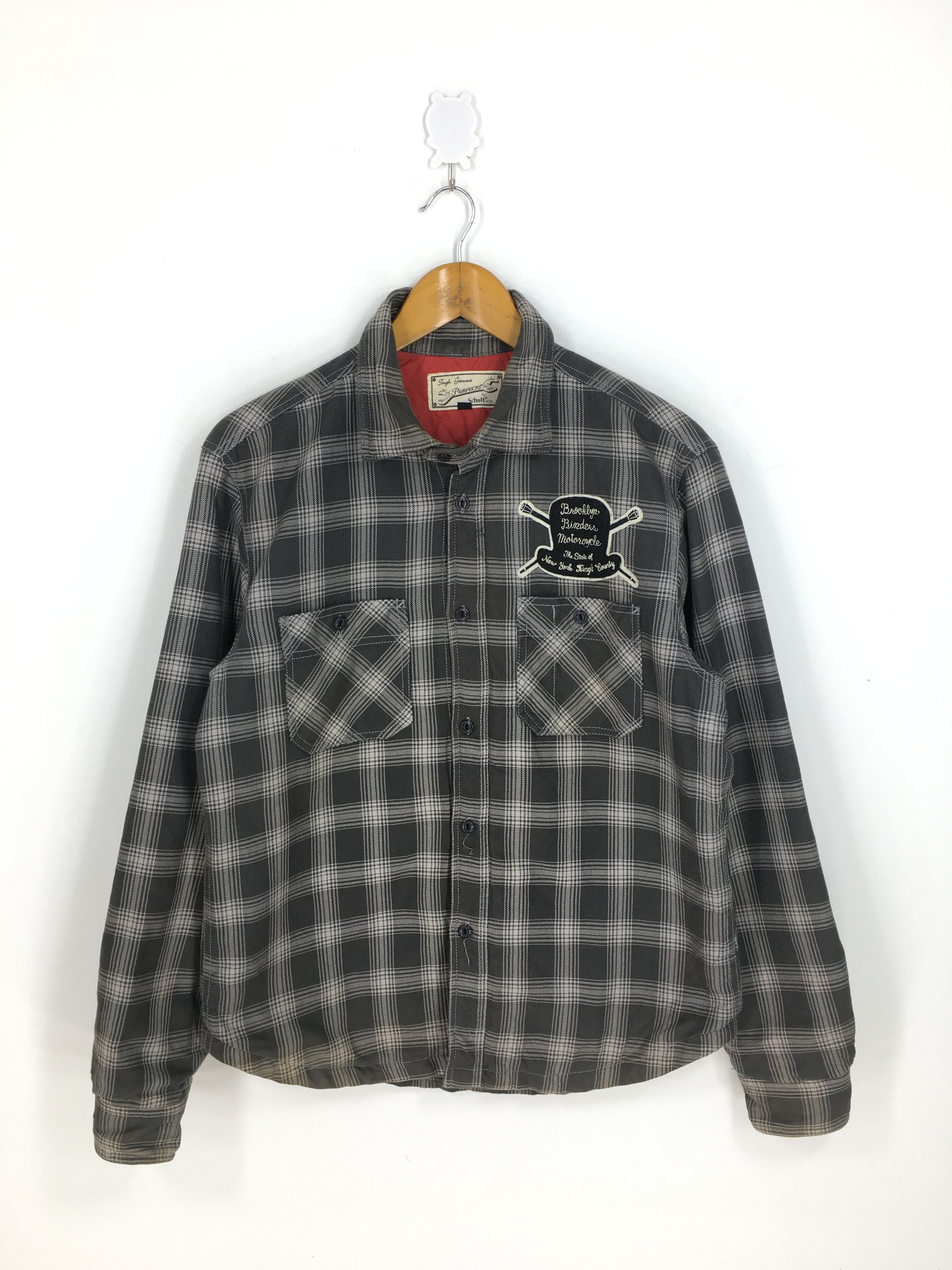 Flannel Vintage Schott Perfecto Checkered Flannel Medium Size US M / EU 48-50 / 2 - 1 Thumbnail
