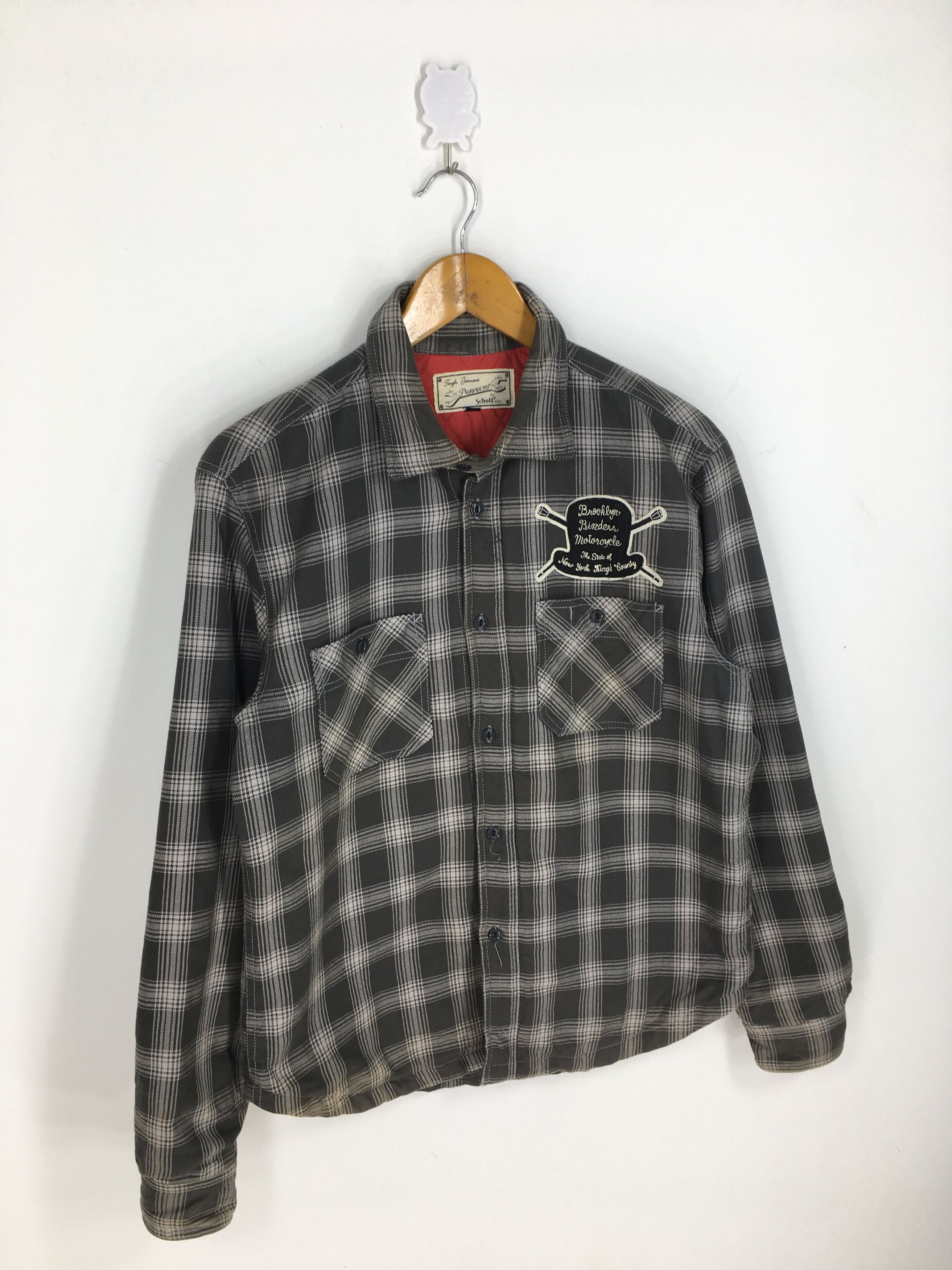 Flannel Vintage Schott Perfecto Checkered Flannel Medium Size US M / EU 48-50 / 2 - 5 Thumbnail
