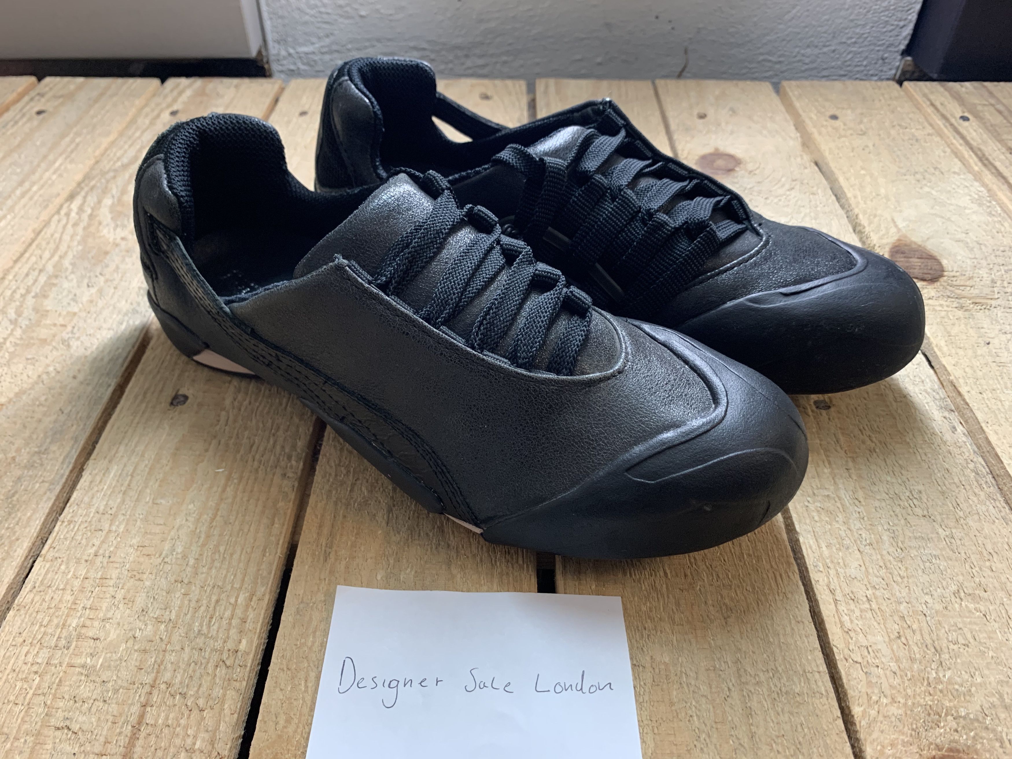 Alexander McQueen x Puma Black Anatomical Vein Trainers