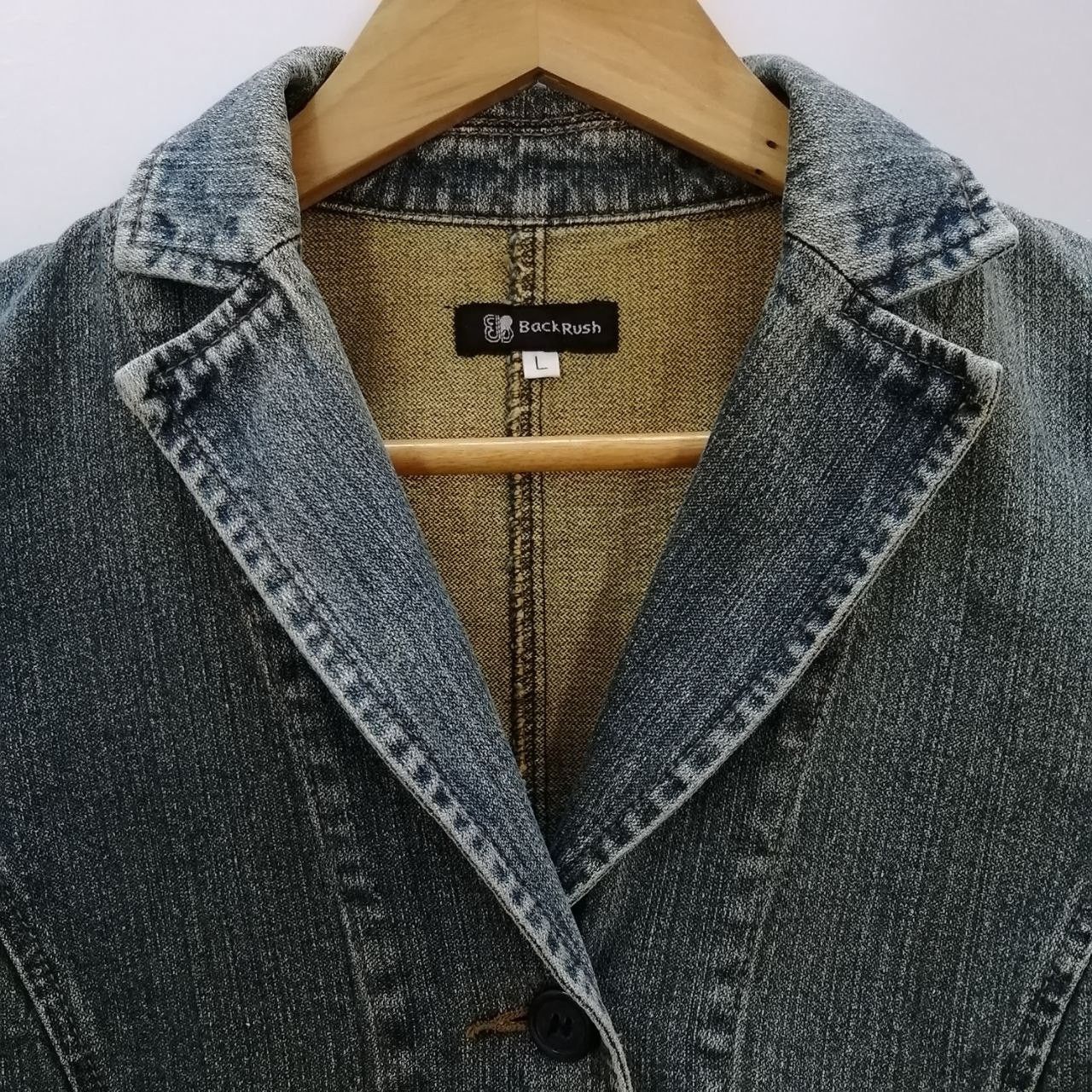 Other × Vintage 🔥Back Rush Denim Jacket Women Size L / US 10 / IT 46 - 2 Thumbnail