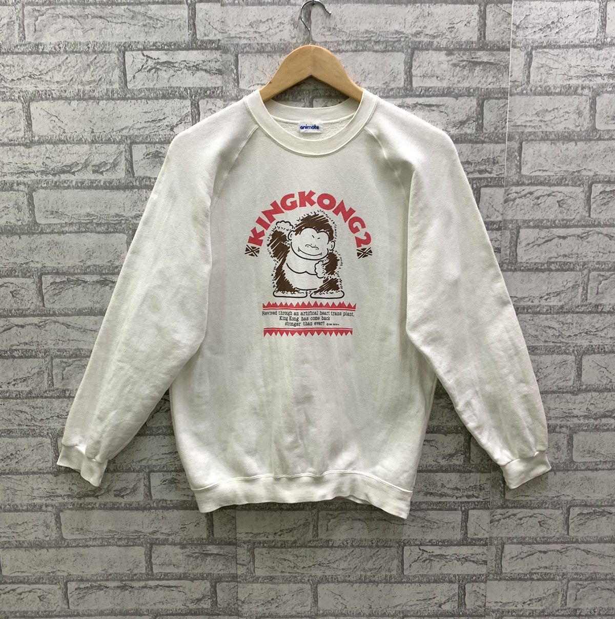 Anime Vintage 80s KINGKONG 2 Animate Film Sweatshirts Size US S / EU 44-46 / 1 - 1 Thumbnail