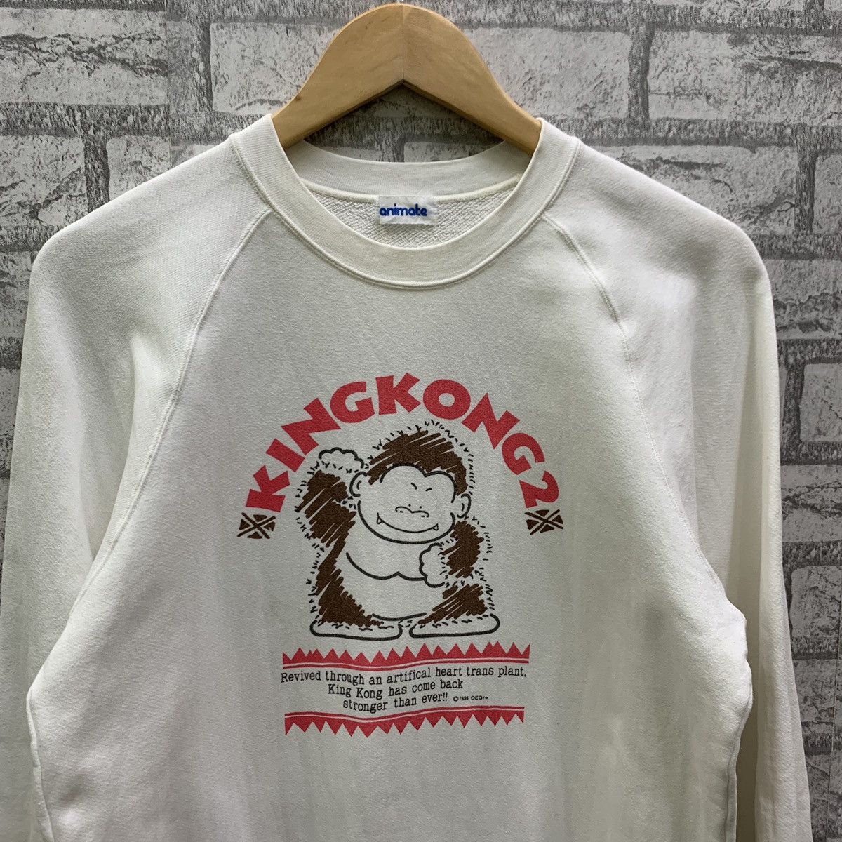 Anime Vintage 80s KINGKONG 2 Animate Film Sweatshirts Size US S / EU 44-46 / 1 - 3 Thumbnail
