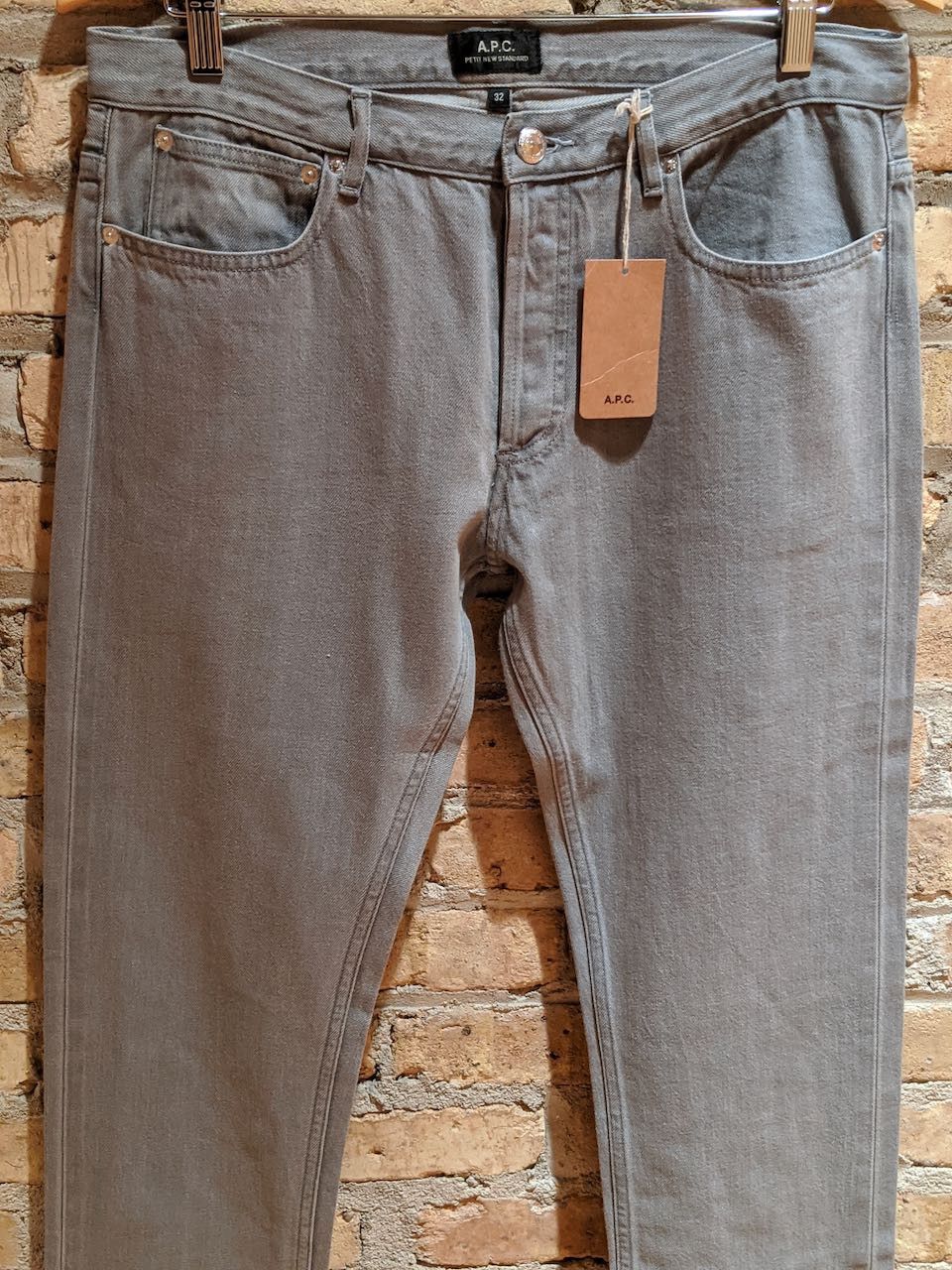A.P.C. APC Petit New Standard Grey Selvedge Denim Size US 32 / EU 48 - 2 Thumbnail