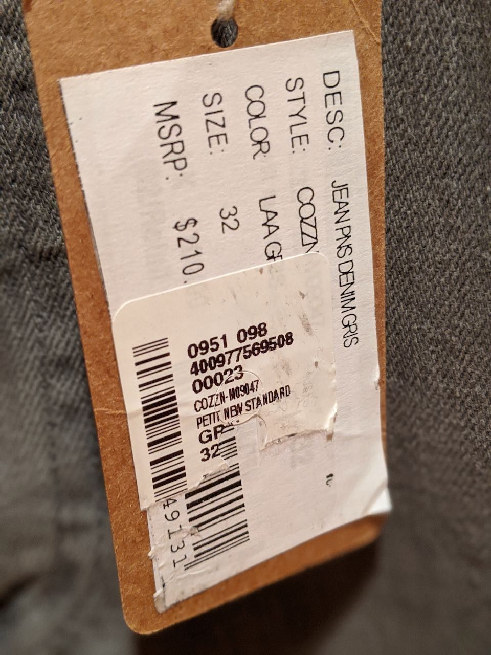 A.P.C. APC Petit New Standard Grey Selvedge Denim Size US 32 / EU 48 - 11 Thumbnail