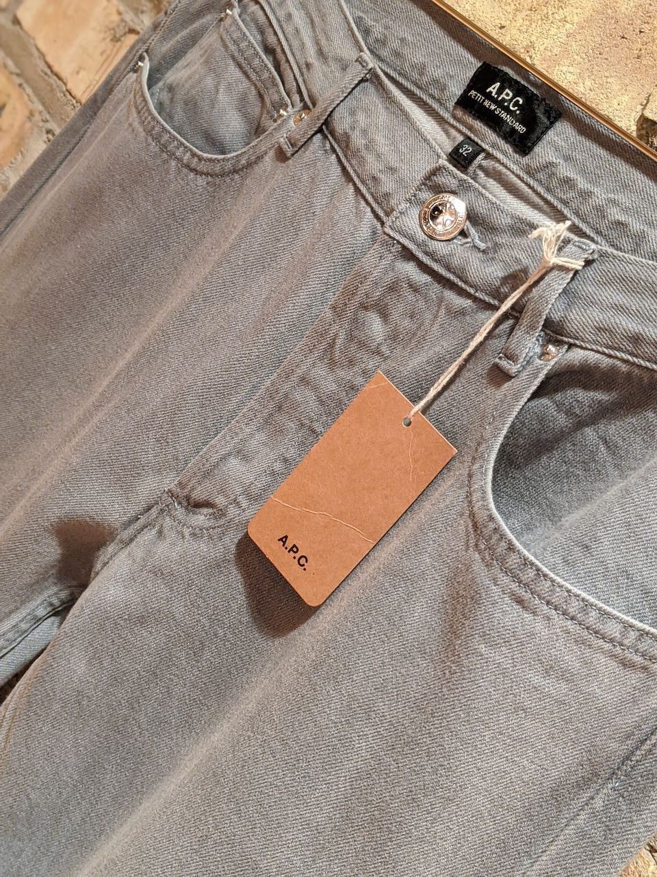 A.P.C. APC Petit New Standard Grey Selvedge Denim Size US 32 / EU 48 - 3 Thumbnail