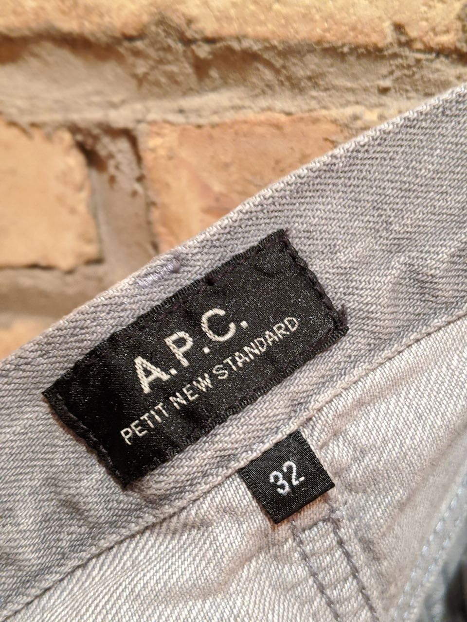 A.P.C. APC Petit New Standard Grey Selvedge Denim Size US 32 / EU 48 - 4 Thumbnail