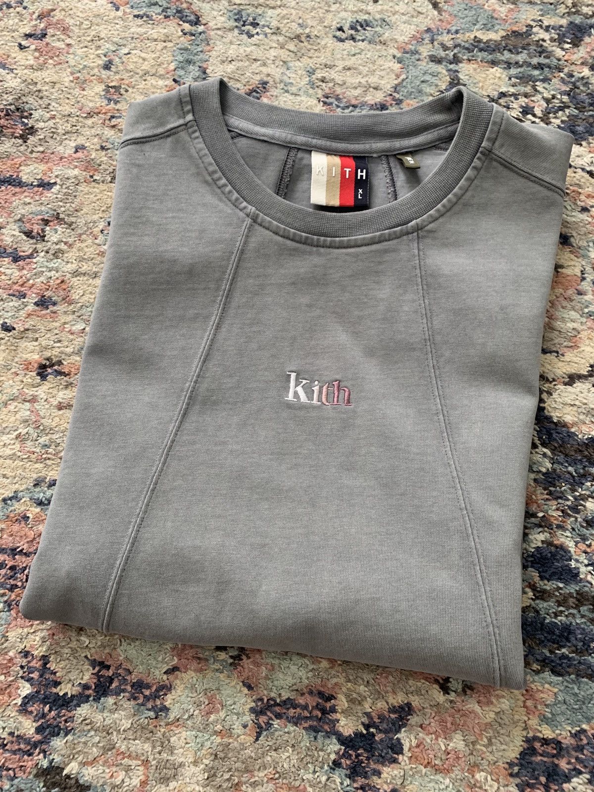 Kith Kith Garment Dyed Paneled Tee Shirt - Sepia (XL) Worn Once | Grailed