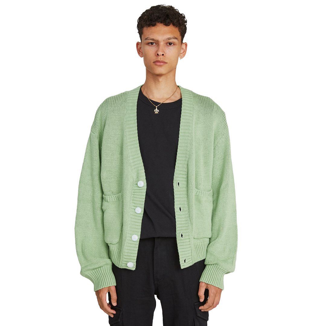 Custom Ruben kone oversized cardigan mint L | Grailed