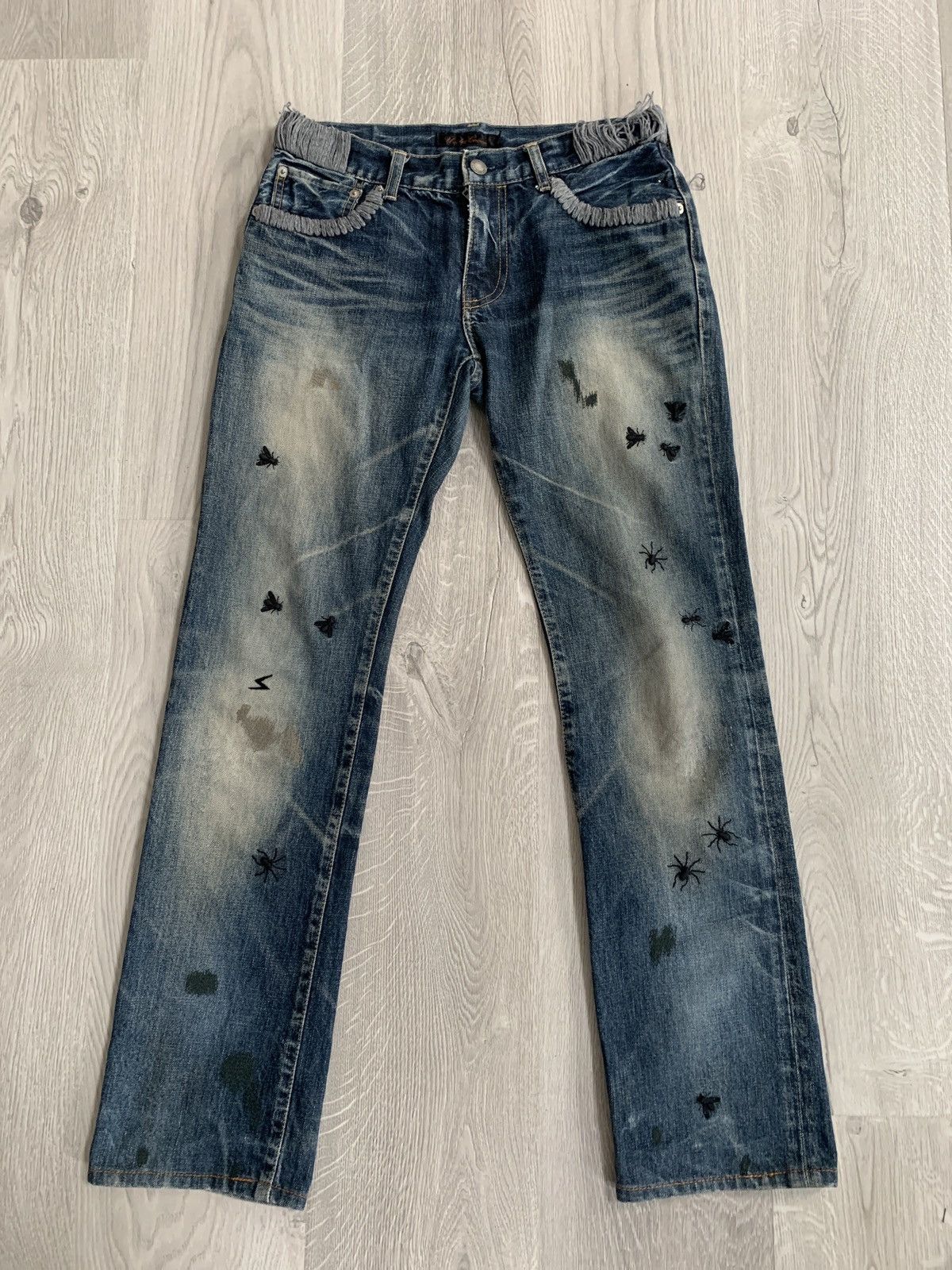 Undercover Undercover AW 06 “BBV Guruguru” Insect Bug Denim Jeans | Grailed