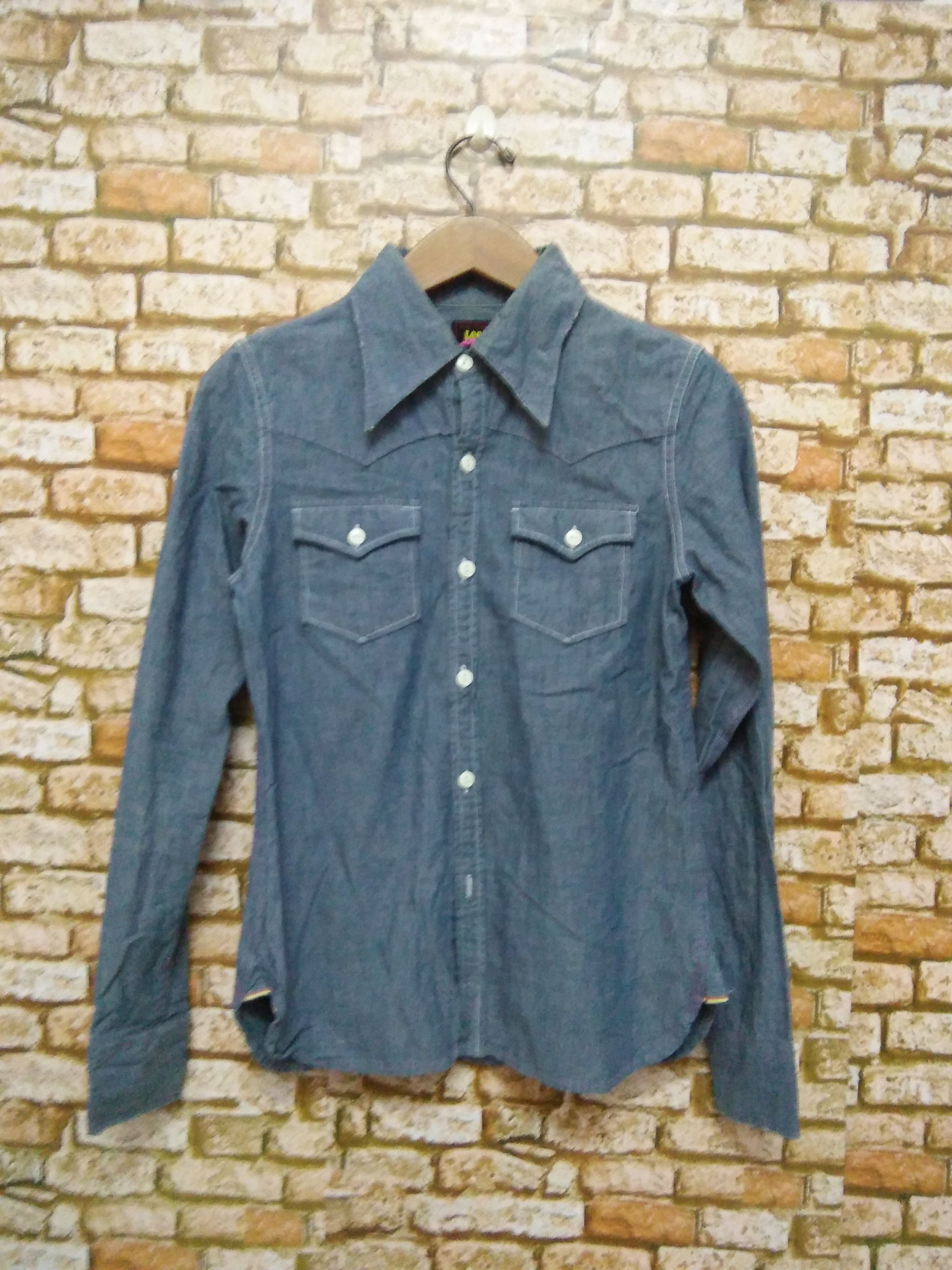 Lee × Vintage VTG LEE UNION MADE SELVEDGE chambray western (A131) Size US S / EU 44-46 / 1 - 1 Thumbnail