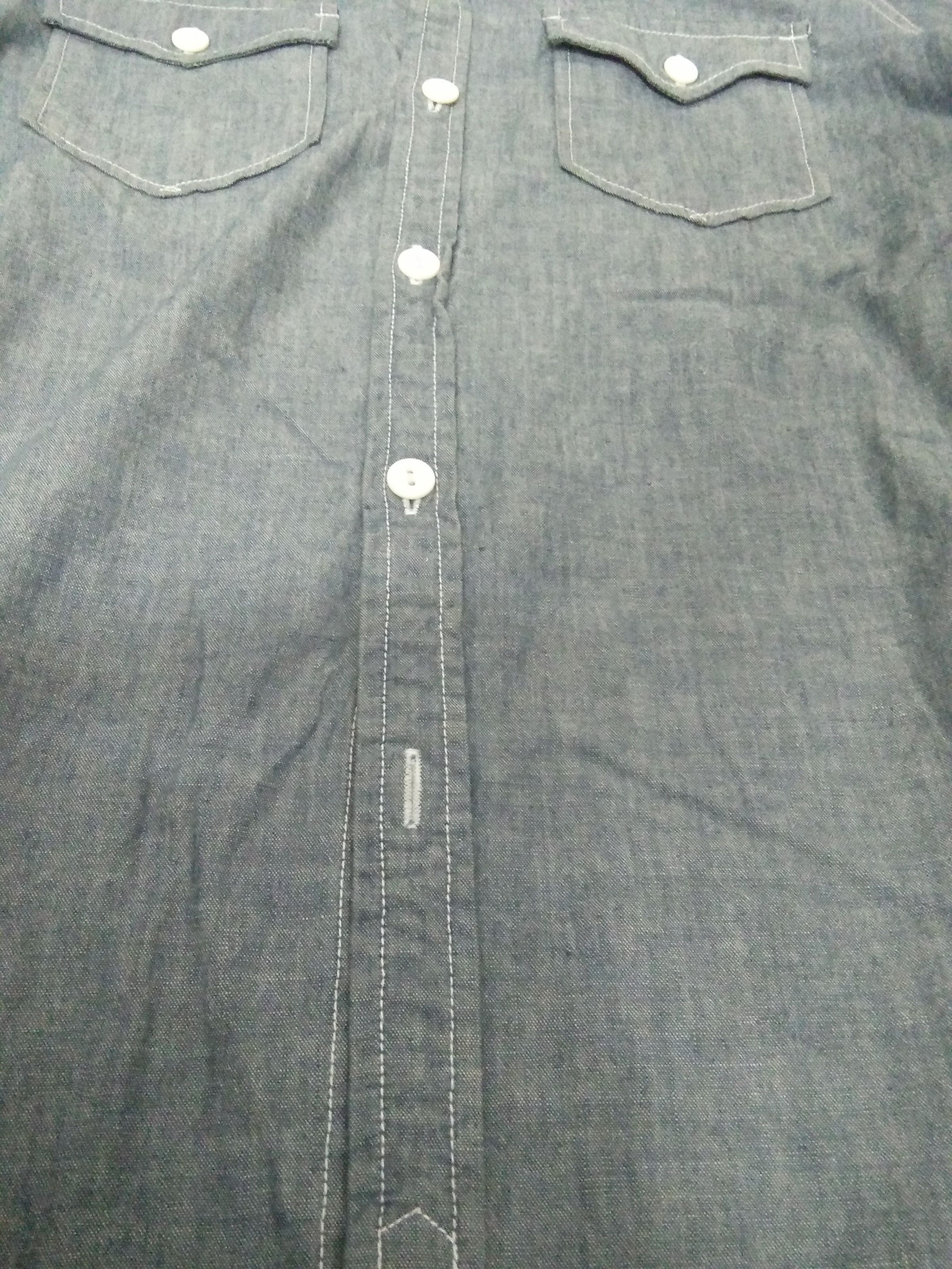 Lee × Vintage VTG LEE UNION MADE SELVEDGE chambray western (A131) Size US S / EU 44-46 / 1 - 4 Thumbnail