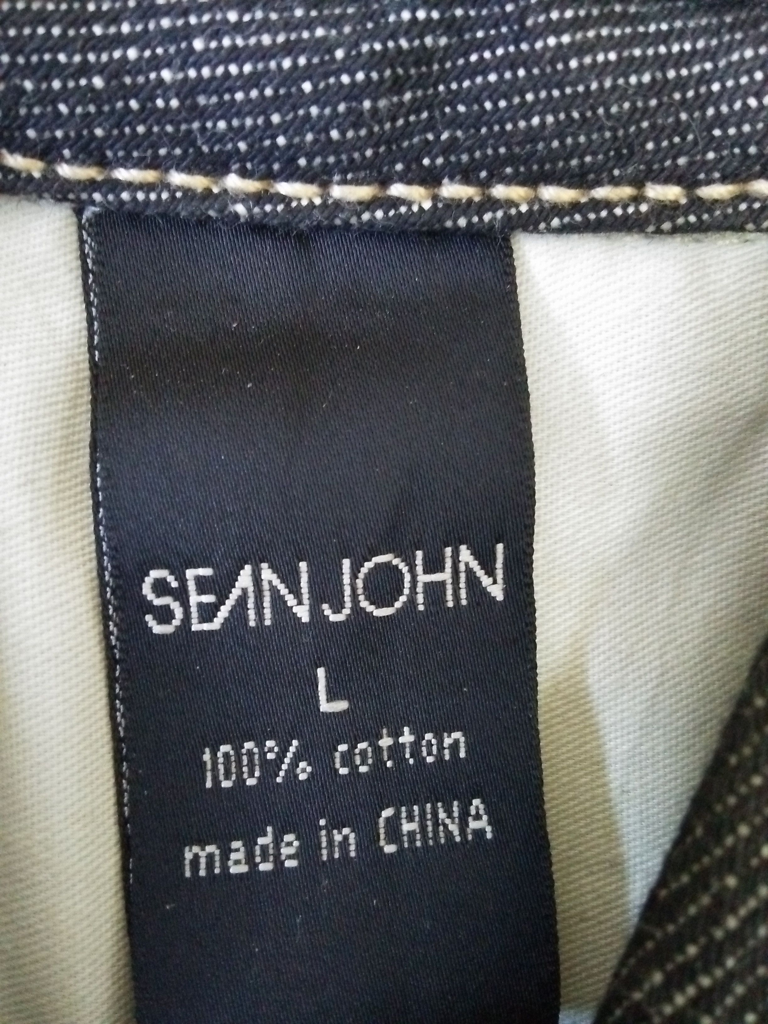 Sean John 90s SEAN JOHN HEAVY DENIM JACKET 4 POCKET (A967) Size US L / EU 52-54 / 3 - 11 Thumbnail