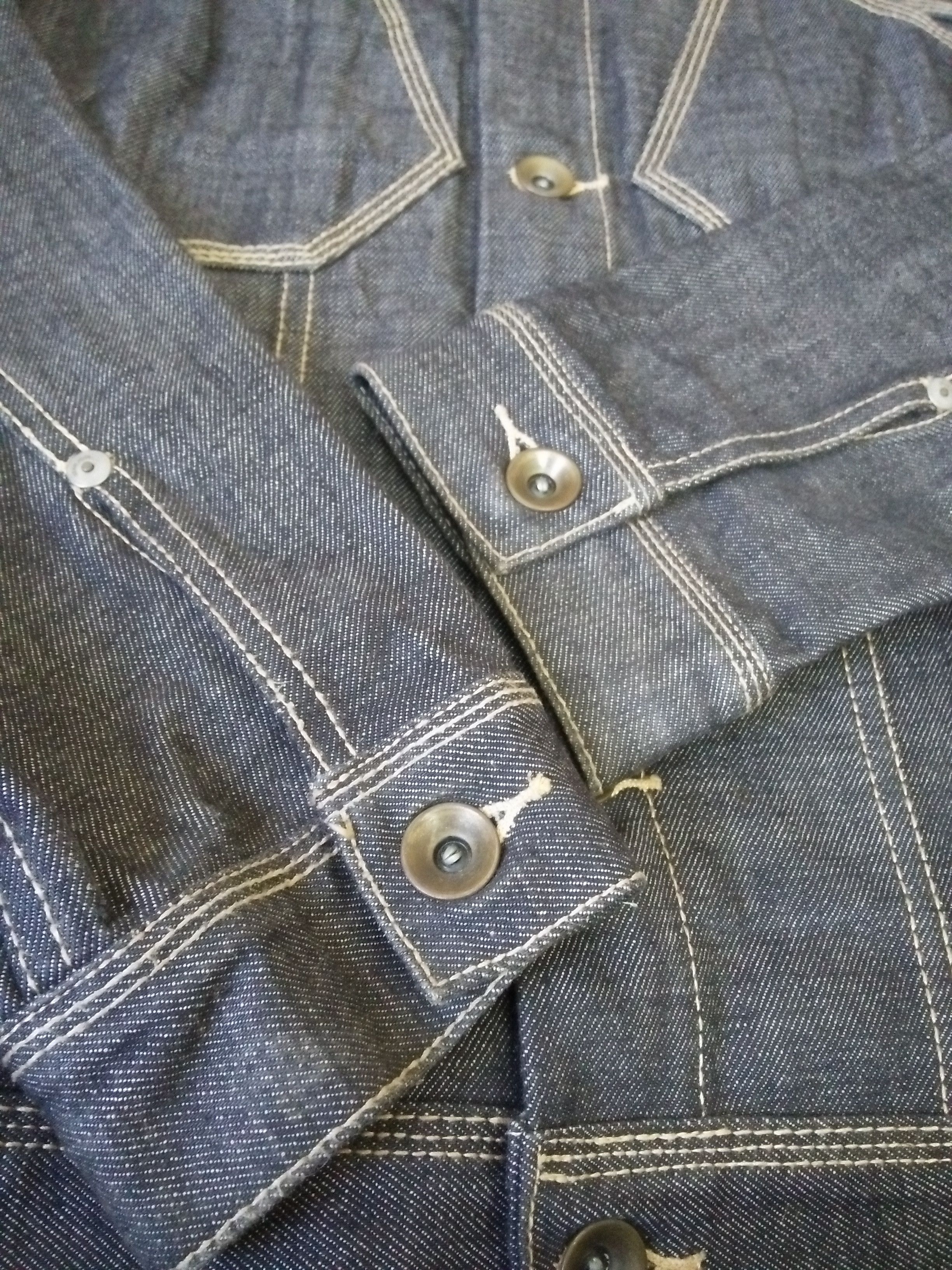 Sean John 90s SEAN JOHN HEAVY DENIM JACKET 4 POCKET (A967) Size US L / EU 52-54 / 3 - 10 Thumbnail