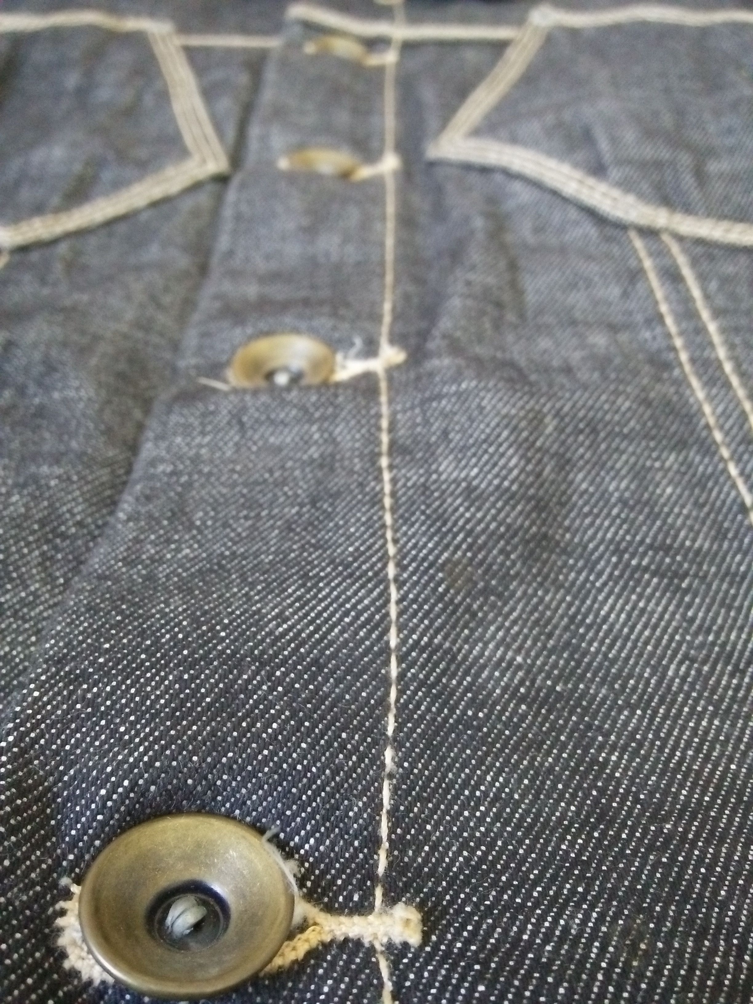 Sean John 90s SEAN JOHN HEAVY DENIM JACKET 4 POCKET (A967) Size US L / EU 52-54 / 3 - 8 Thumbnail