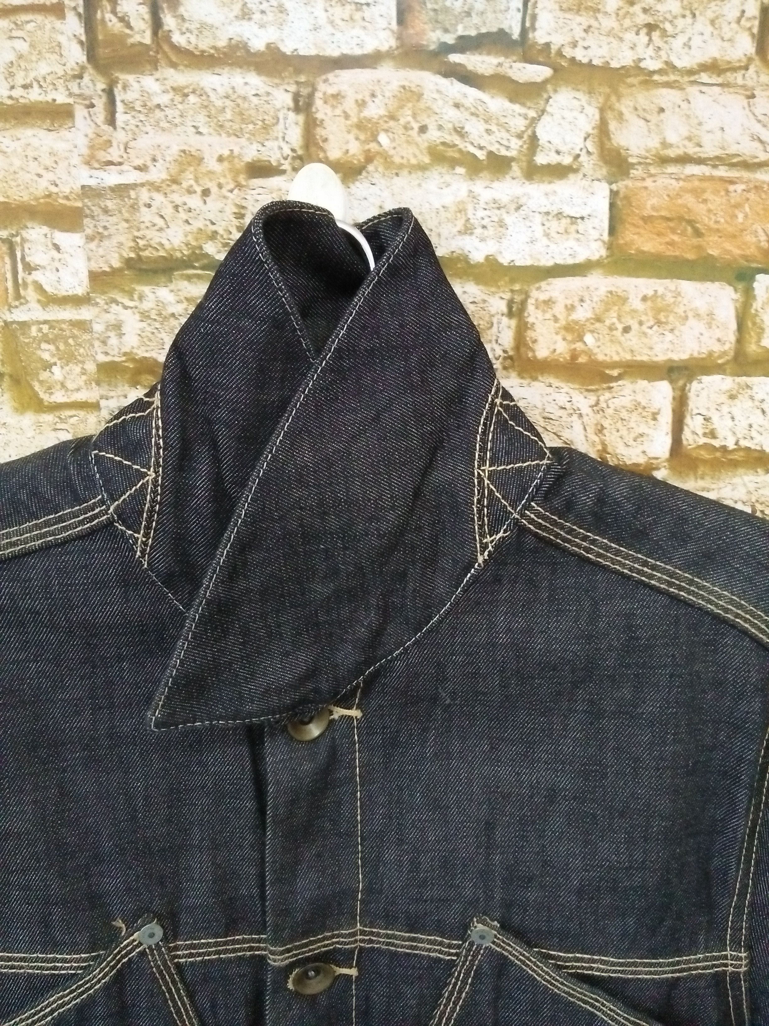 Sean John 90s SEAN JOHN HEAVY DENIM JACKET 4 POCKET (A967) Size US L / EU 52-54 / 3 - 7 Thumbnail