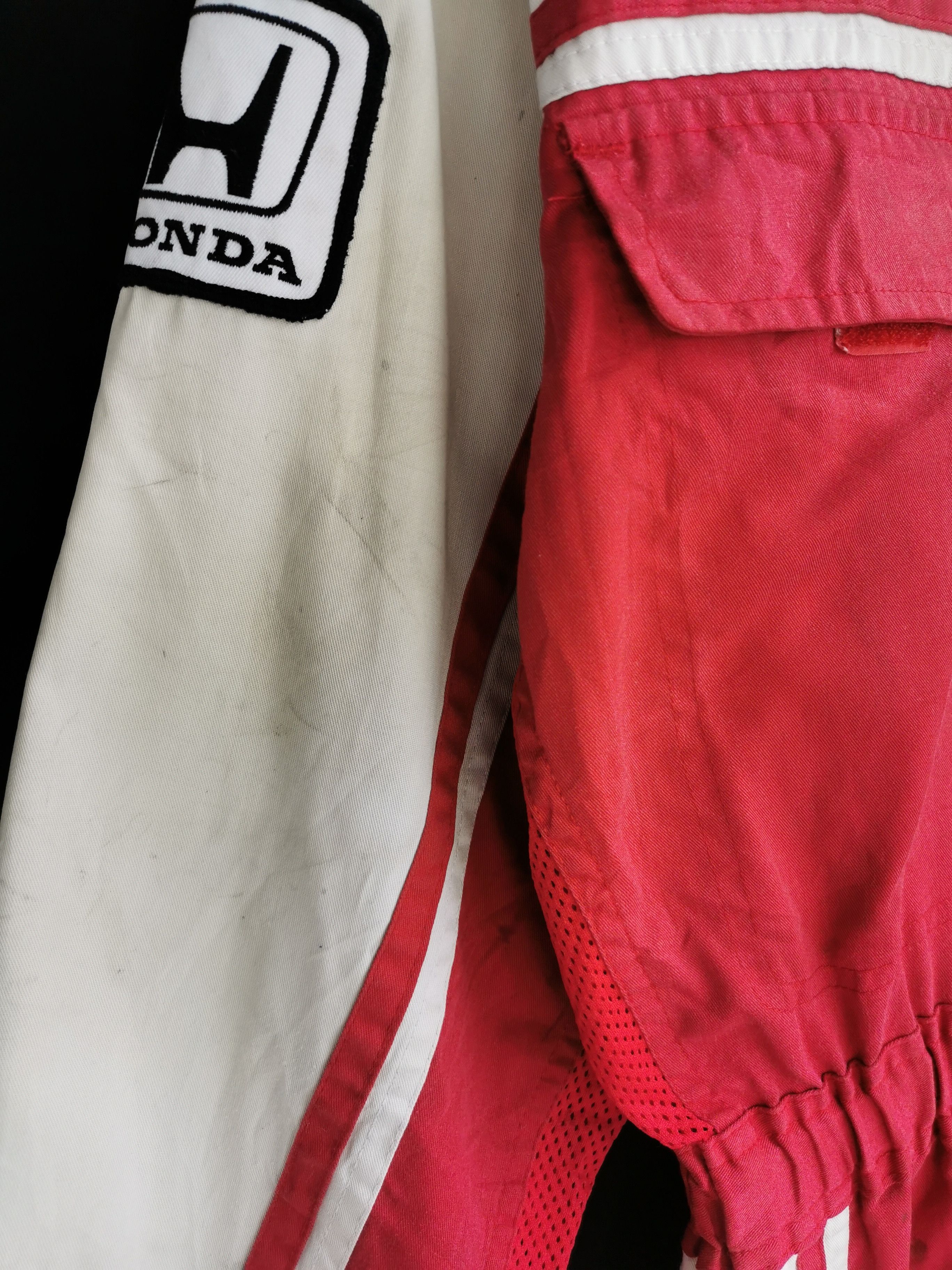 Honda Honda Sport Racing Redwhite Coverall Jackets Size US 34 / EU 50 - 8 Thumbnail