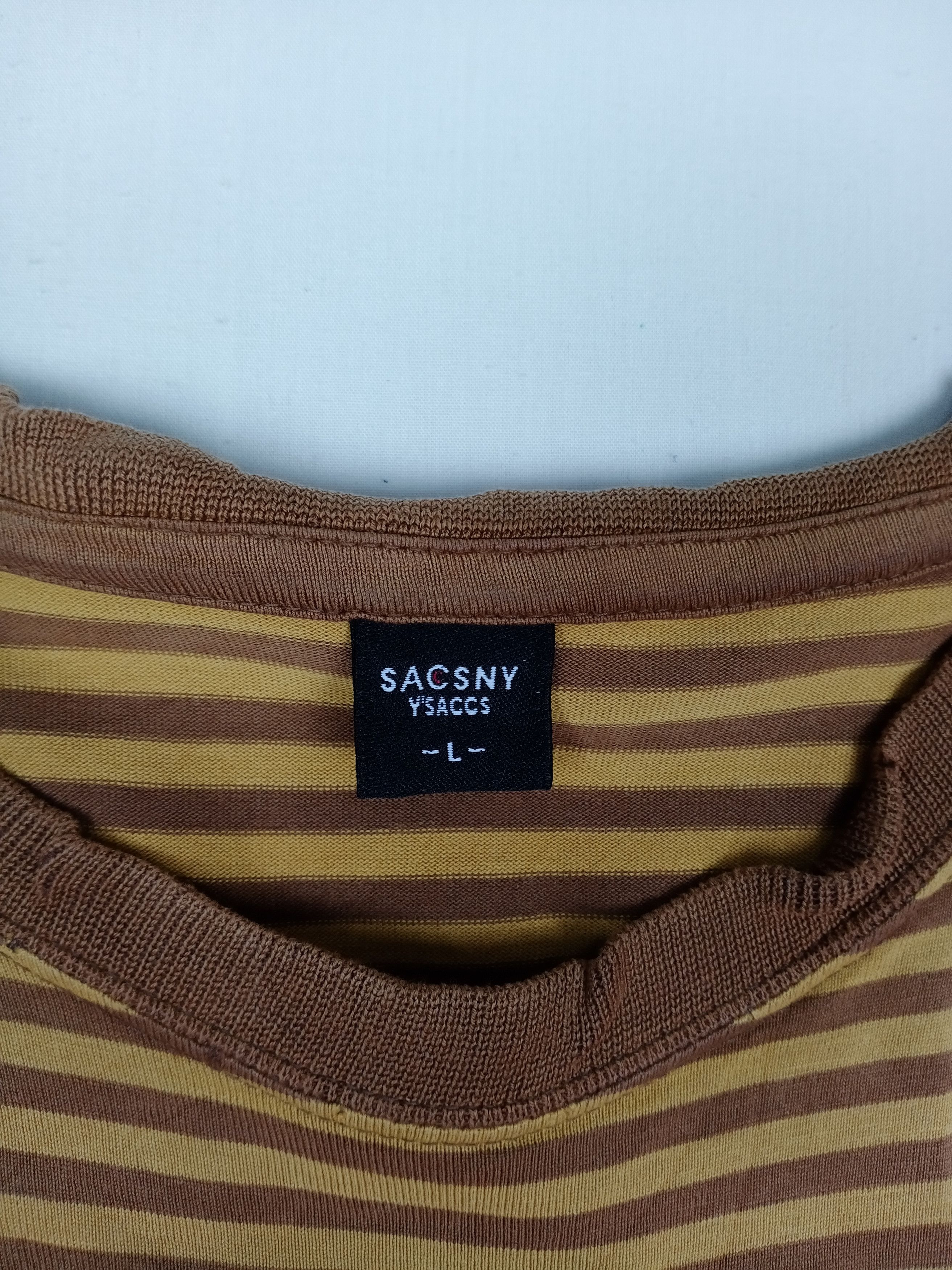 Y's for Men × Yohji Yamamoto Vintage Y'S Yohji Yamamoto Striped T-shirt Size US M / EU 48-50 / 2 - 6 Thumbnail