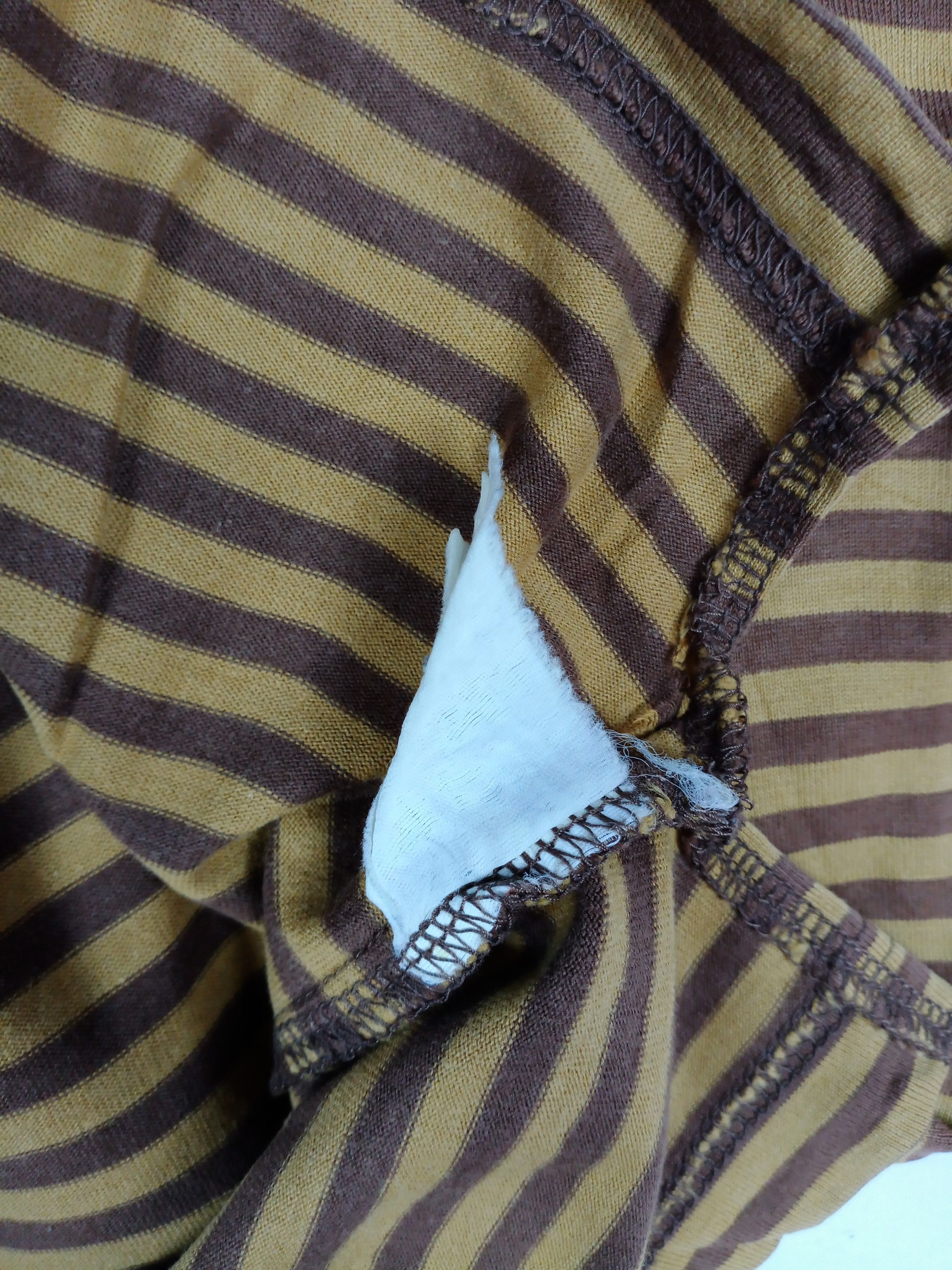 Y's for Men × Yohji Yamamoto Vintage Y'S Yohji Yamamoto Striped T-shirt Size US M / EU 48-50 / 2 - 2 Thumbnail