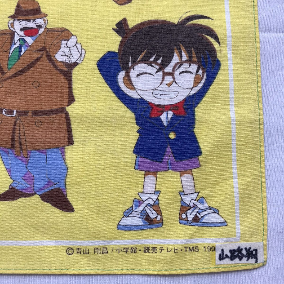 Cartoon Network Vintage 90s DETECTIVE CONAN anime bandana handkerchief Size ONE SIZE - 2 Thumbnail