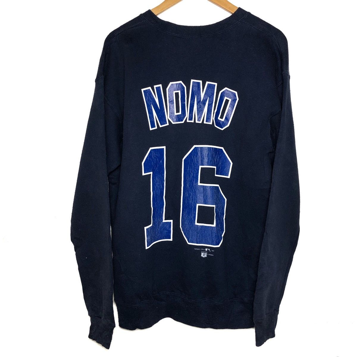 MLB Vintage Nutmeg Dodgers Nomo 16 sweatshirt Made in Usa Size US M / EU 48-50 / 2 - 2 Thumbnail