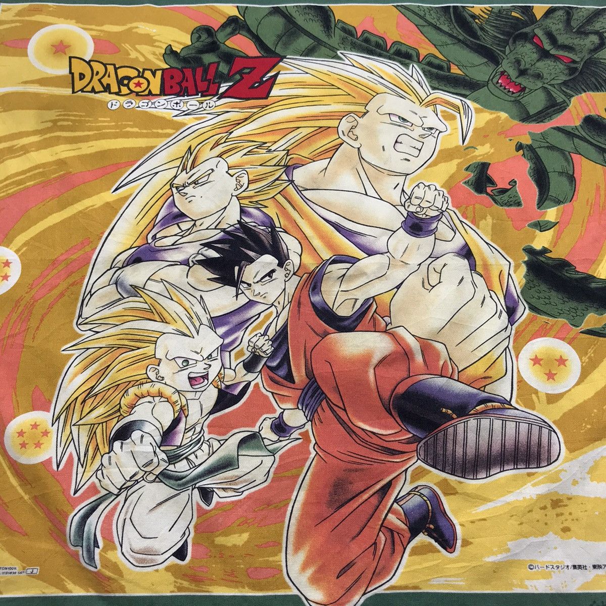 Cartoon Network Vintage DRAGONBALL Z bandana handkerchief anime naruto Size ONE SIZE - 3 Thumbnail
