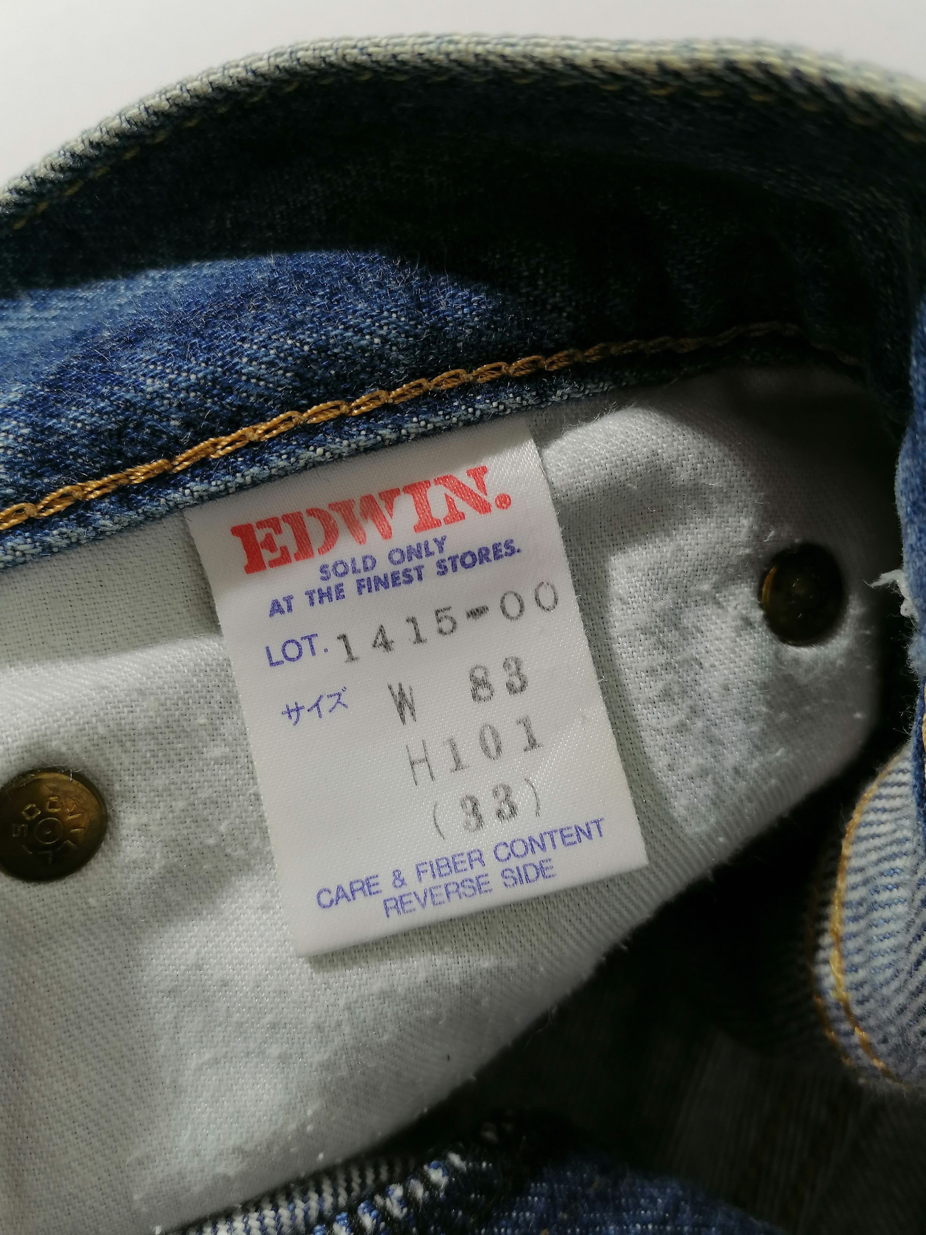 Edwin Edwin Lot 1415-00 Straight Cut Denim Jeans Size US 32 / EU 48 - 8 Thumbnail