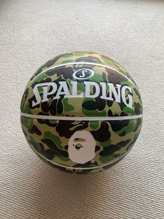 Bape Bape x Spalding Basketball in Green ABC Camo | Grailed