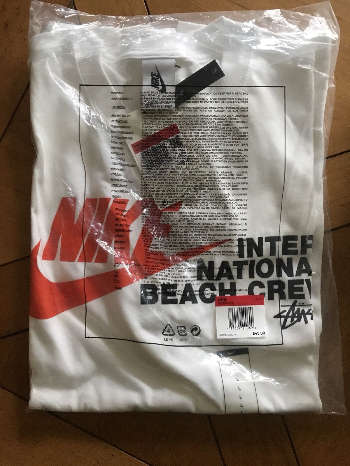 Nike Stussy International Beach Crew hot T Shirt