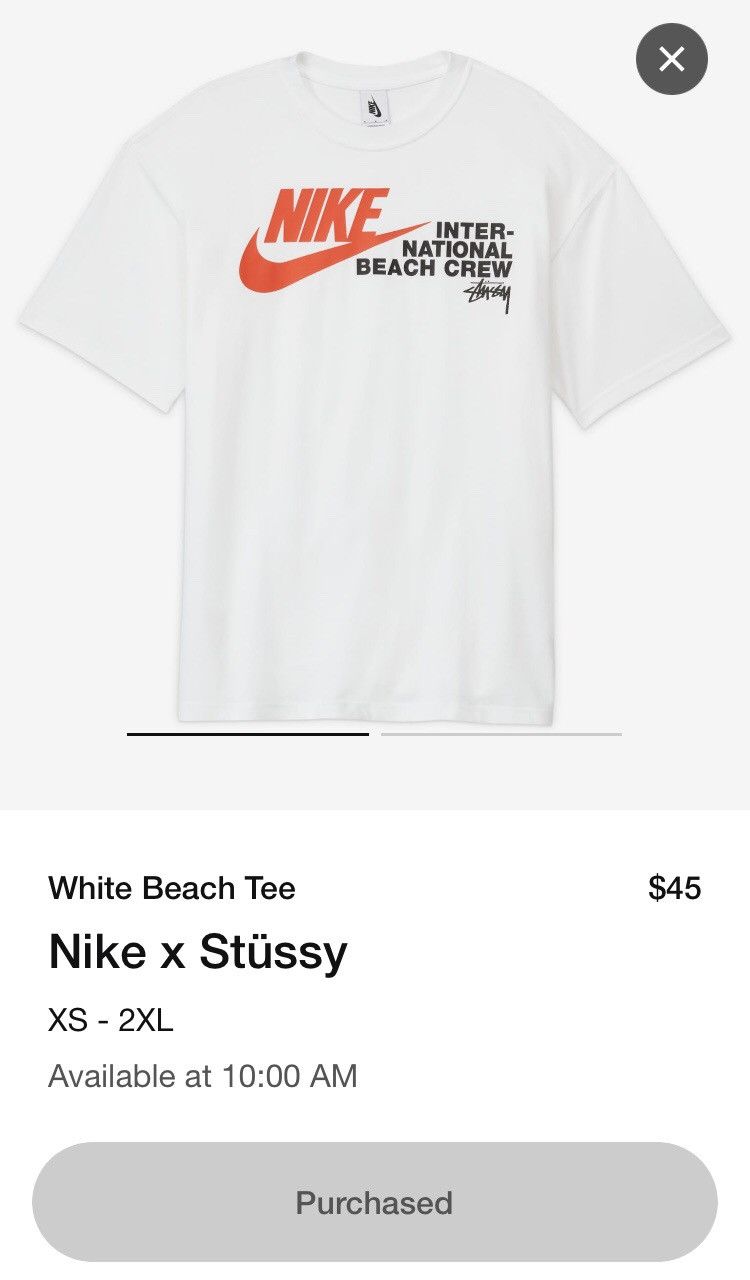 Nike x Stussy T-Shirt 'White' | Men's Size XL