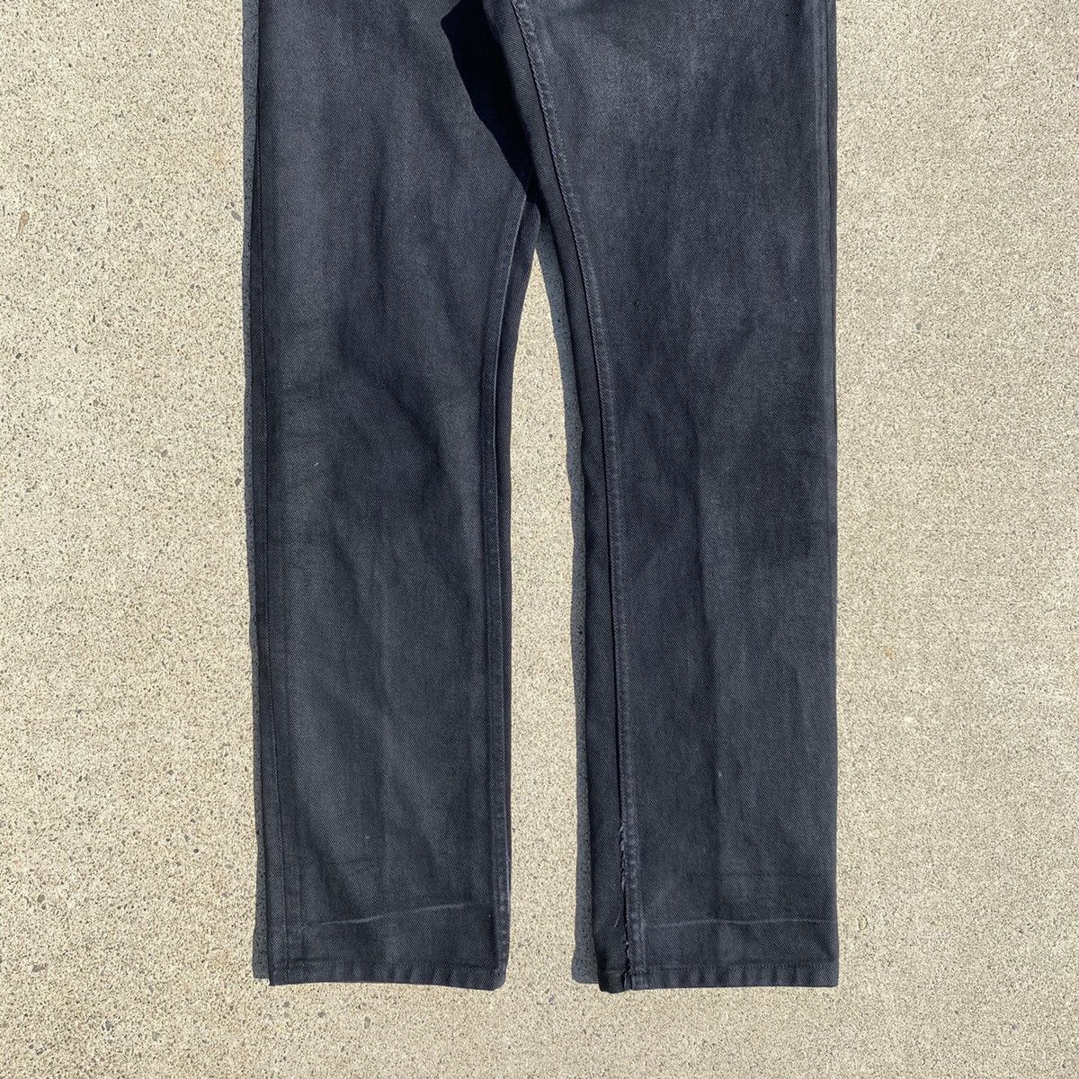 Helmut Lang 1999 Black Coated Denim Size US 29 - 3 Thumbnail