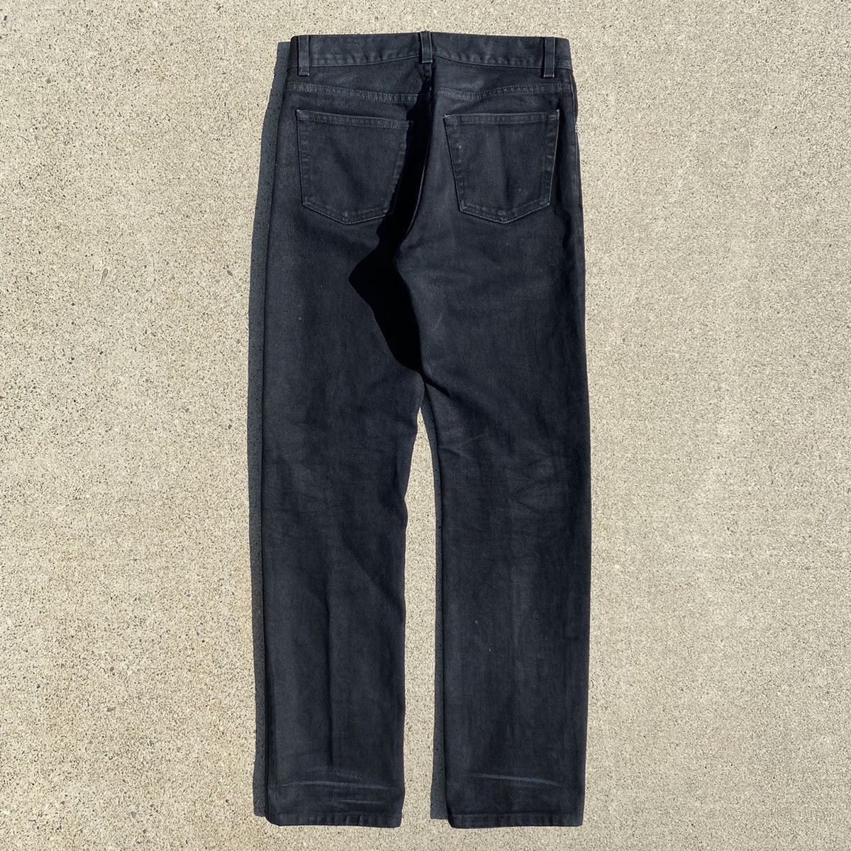 Helmut Lang 1999 Black Coated Denim Size US 29 - 8 Thumbnail