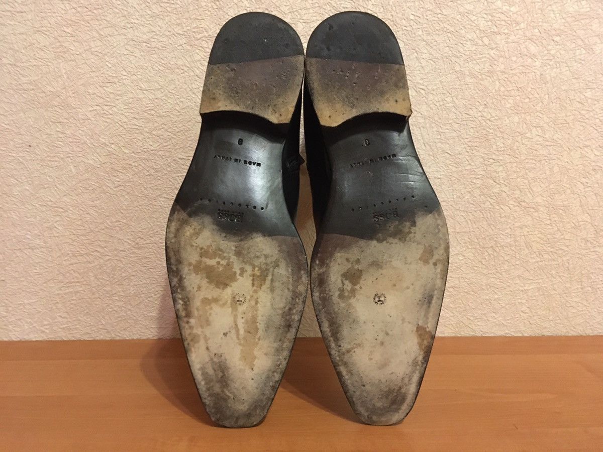 Hugo Boss Hugo Boss Black Leather Zip Boots Size US 9.5 / EU 42-43 - 7 Thumbnail