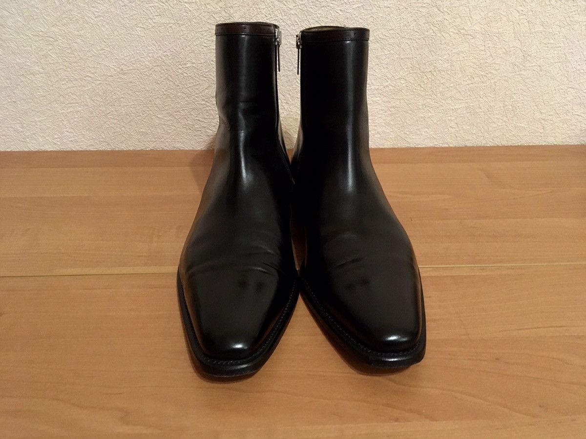 Hugo Boss Hugo Boss Black Leather Zip Boots Size US 9.5 / EU 42-43 - 3 Thumbnail
