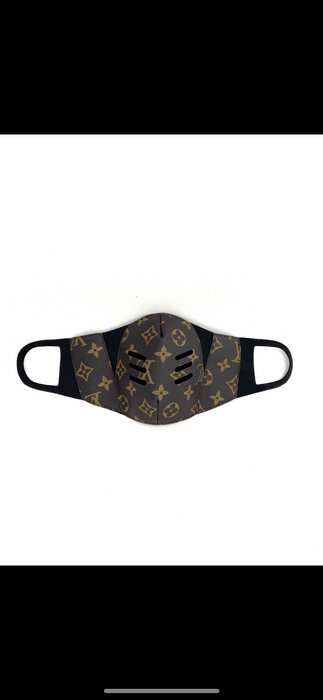 Custom 1 of 1 LV face mask Louis Vuitton custom made | Grailed