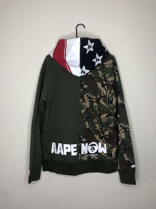 Bape Aape By A Bathing Ape USA Camo Hoodie | Grailed