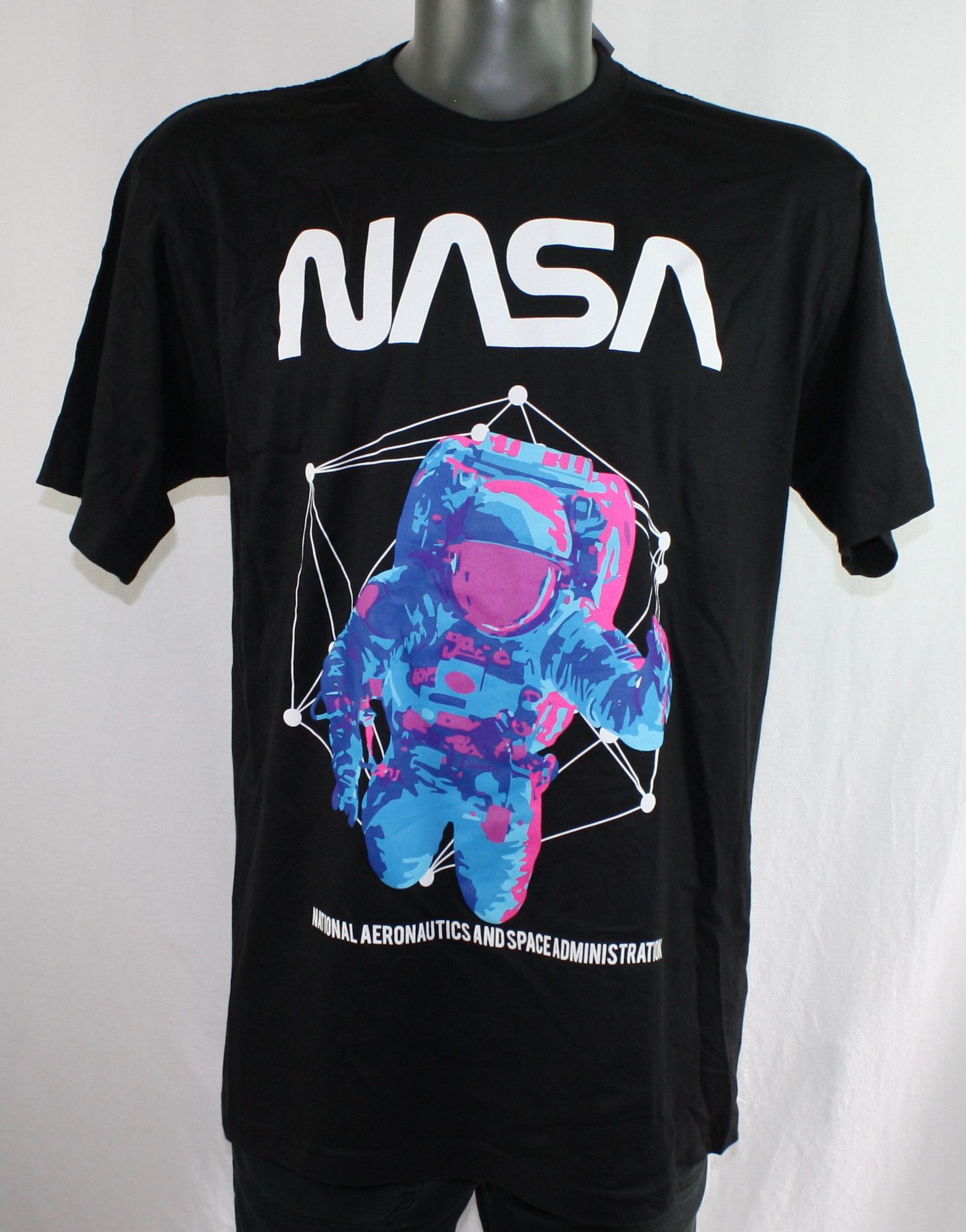 NASA NASA Geometric Black T-Shirt Mens L Astronaut Size US L / EU 52-54 / 3 - 1 Thumbnail